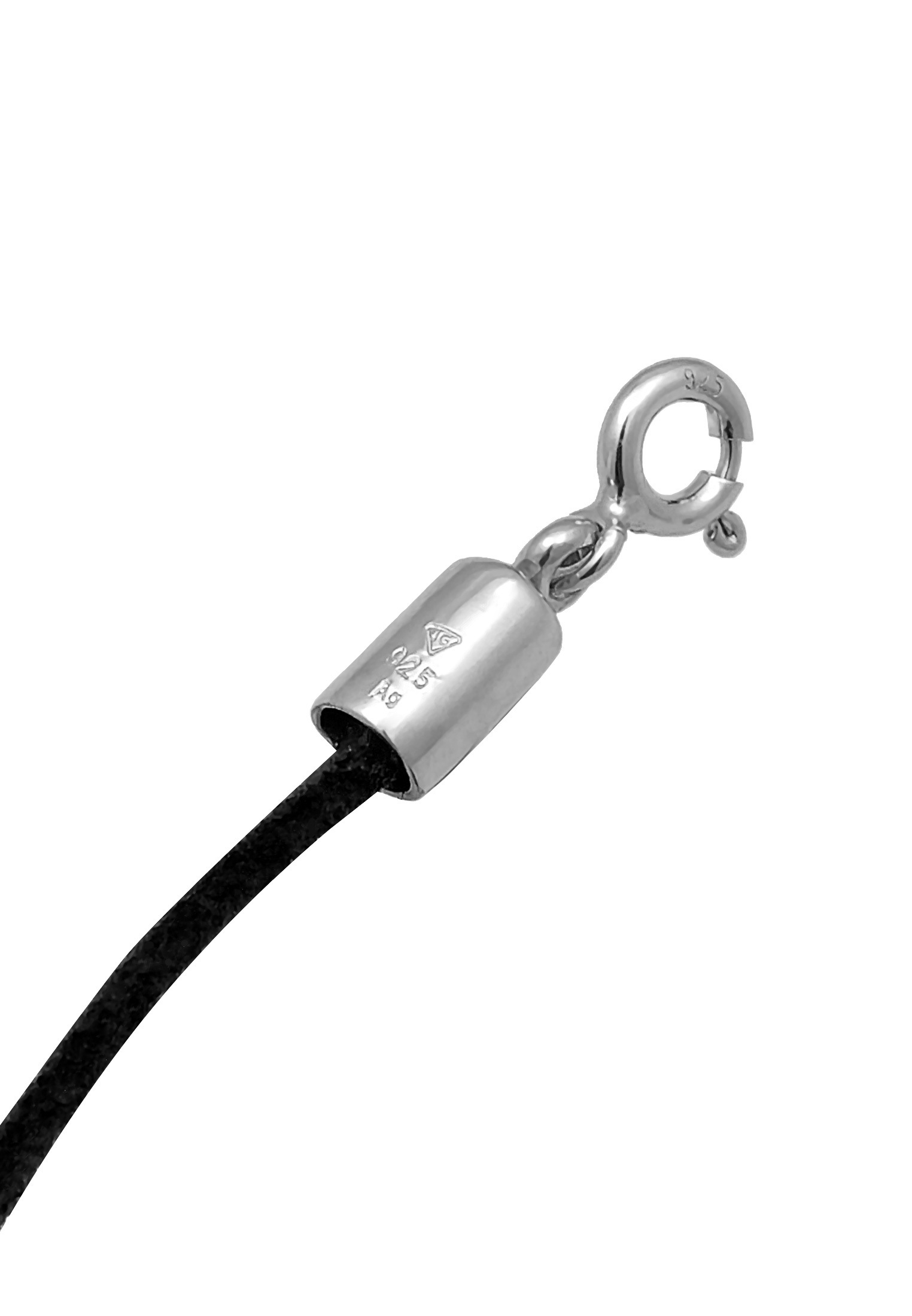 Elli Choker »Halskette Choker Herz Satinband 925 Silber«