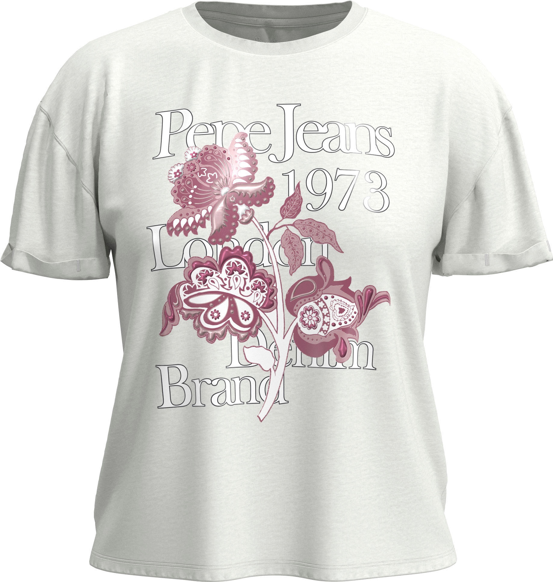 Pepe Jeans Rundhalsshirt »LETTY«, bei mit floralem OTTOversand Print
