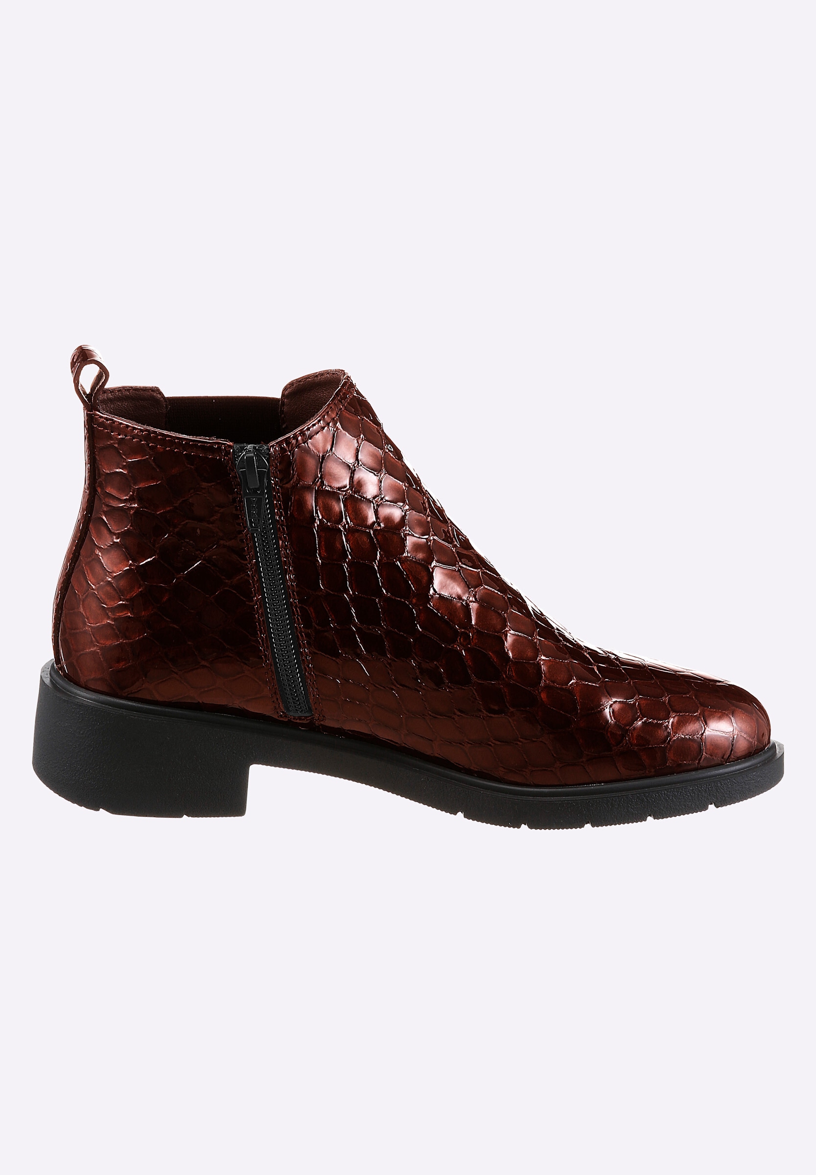 airsoft modern+ Stiefelette »Stiefelette Stiefelette mit Prägung im Kroko-Look«