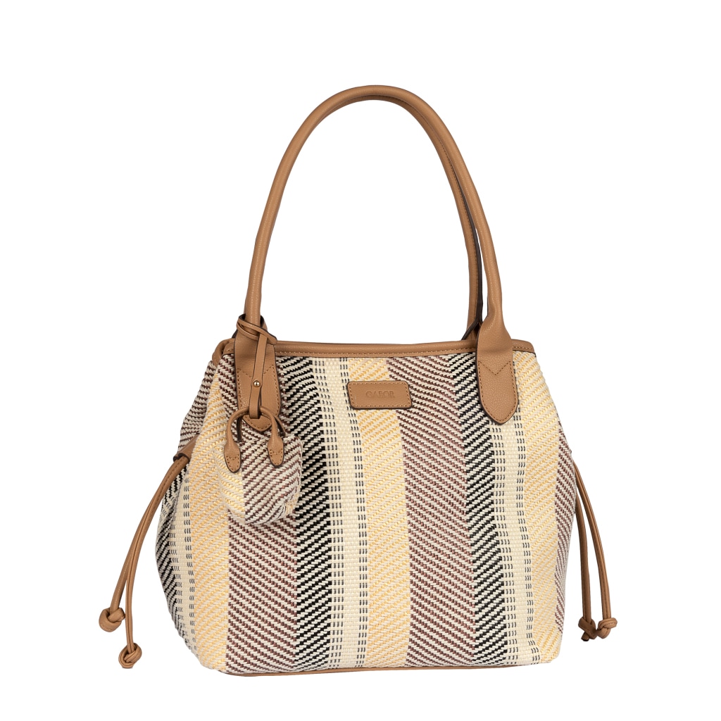 Gabor Shopper »Granada Denada« Damen Umhängetasche, Schultertasche mit Mini-Me Anhänger