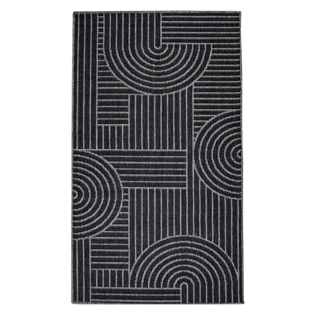 Carpet City Outdoorteppich »DUO RUG 5842« rechteckig 5 mm Höhe Wendeteppich Wetterfest In- & Outdoor, Balkon, Terrasse, Wohnzimmer