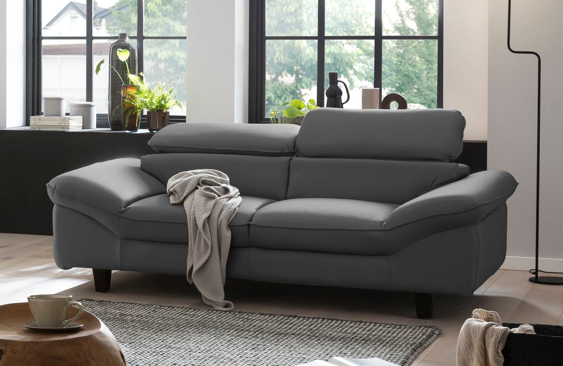 Home affaire 3-Sitzer »Pilot«, Big-Sofa mit Kopfteilverstellung