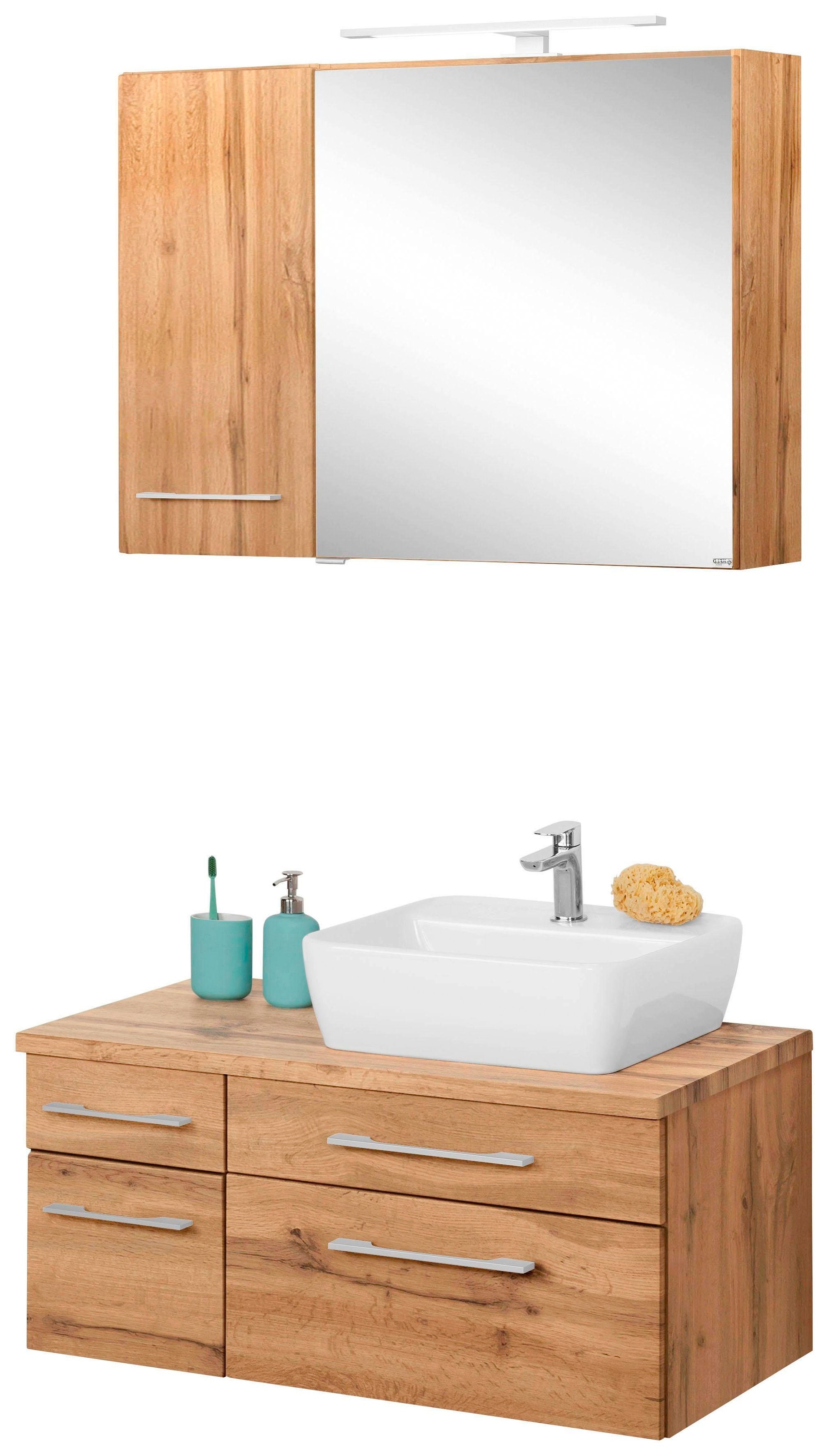 HELD MÖBEL Badmöbel-Set »Davos«, (3 tlg.), Breite 50 cm, mit extra Regal