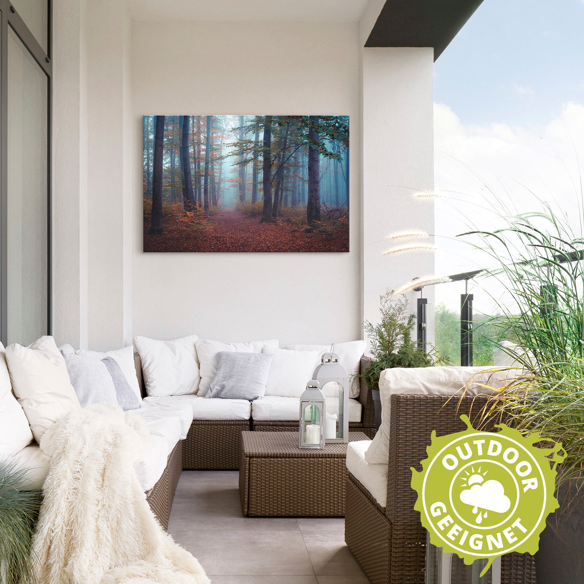 Artland Wandbild »Wald im Nebel«, Waldbilder, (1 St.), als Alubild, Outdoorbild in verschied. Größen