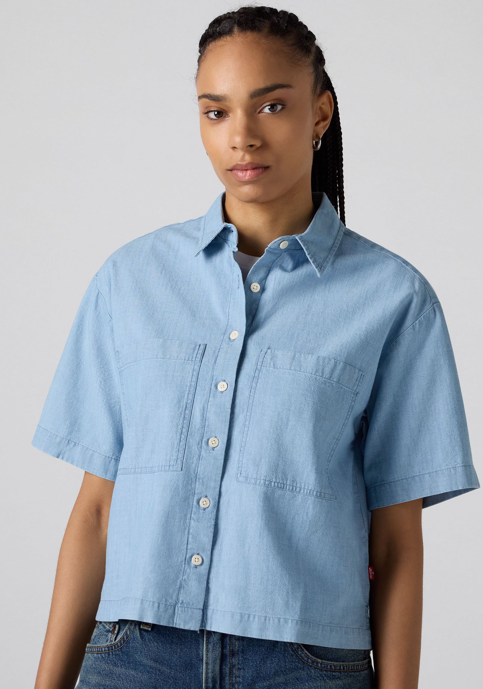 Levi's® Hemdbluse »HARLIE SS CROPPED SHIRT« mit Taschen