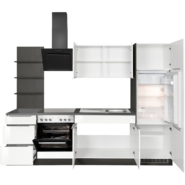 HELD MÖBEL Küchenzeile »Brindisi«, mit E-Geräten, Breite 270 cm im OTTO  Online Shop