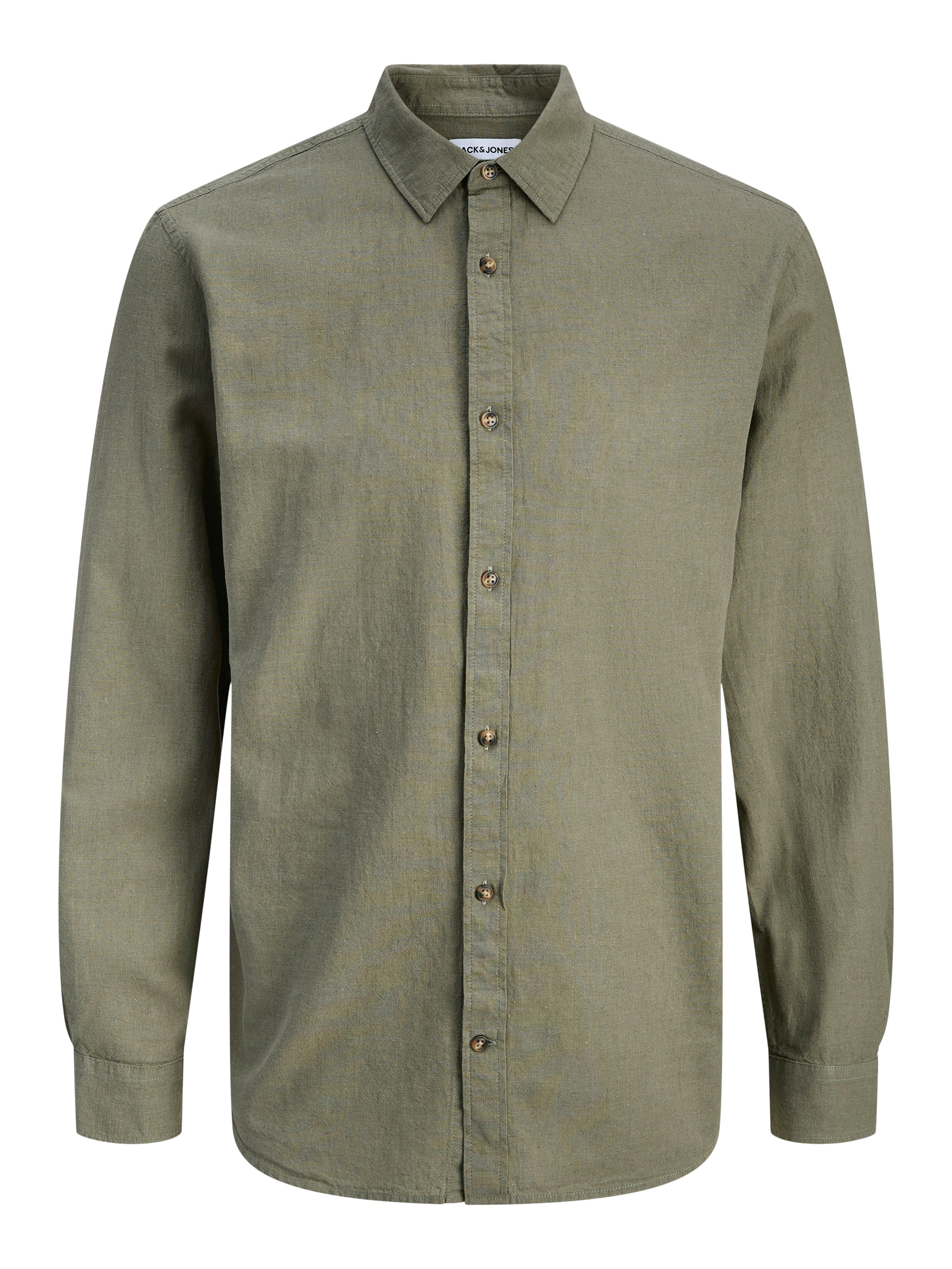 Jack & Jones Langarmhemd »JJESUMMER LINEN BLEND SHIRT L/S SN« Baumwollmischung, regular fit