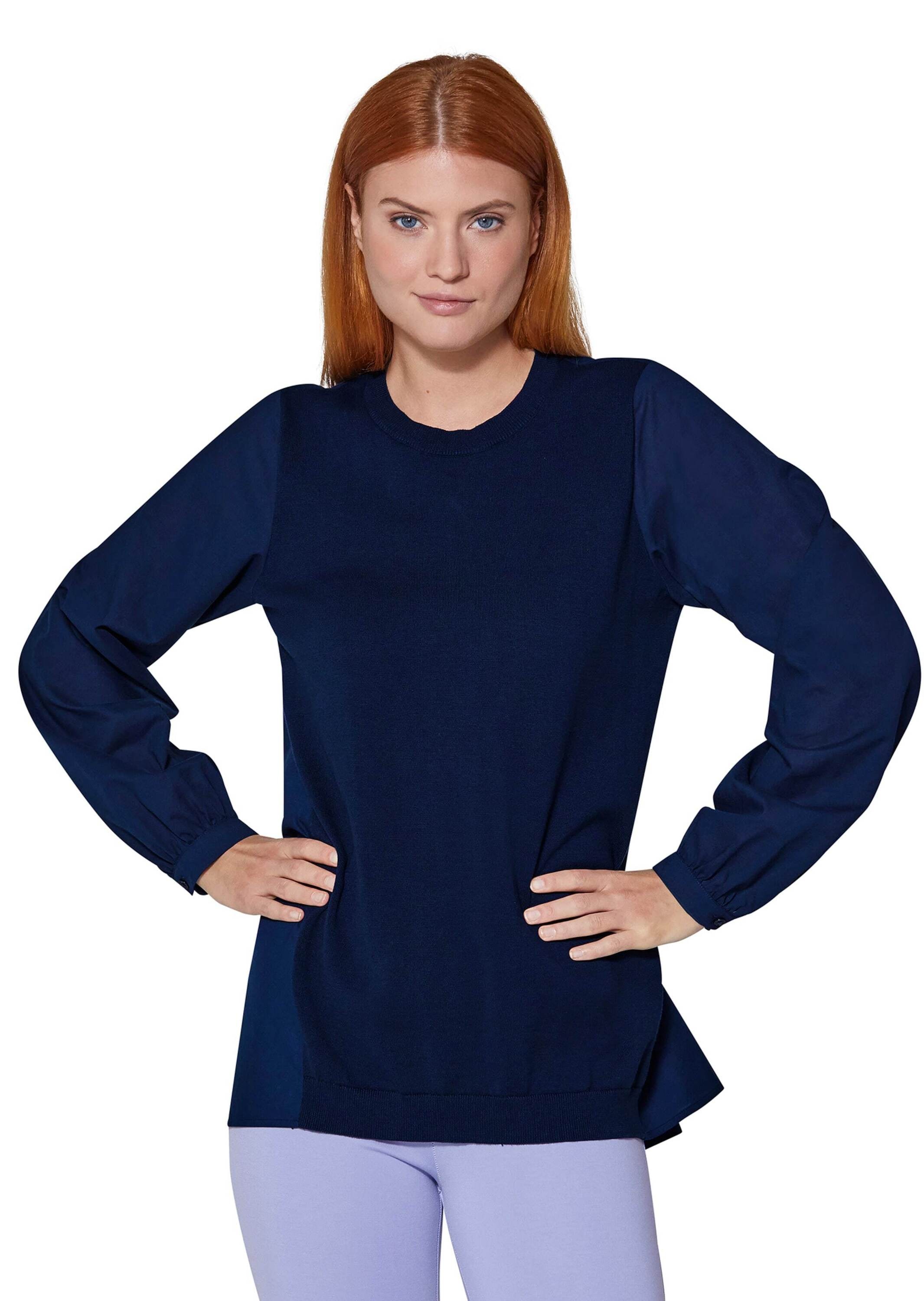 MADELEINE Longpullover »Pullover Legerer Pullover in raffiniertem Material-Mix«