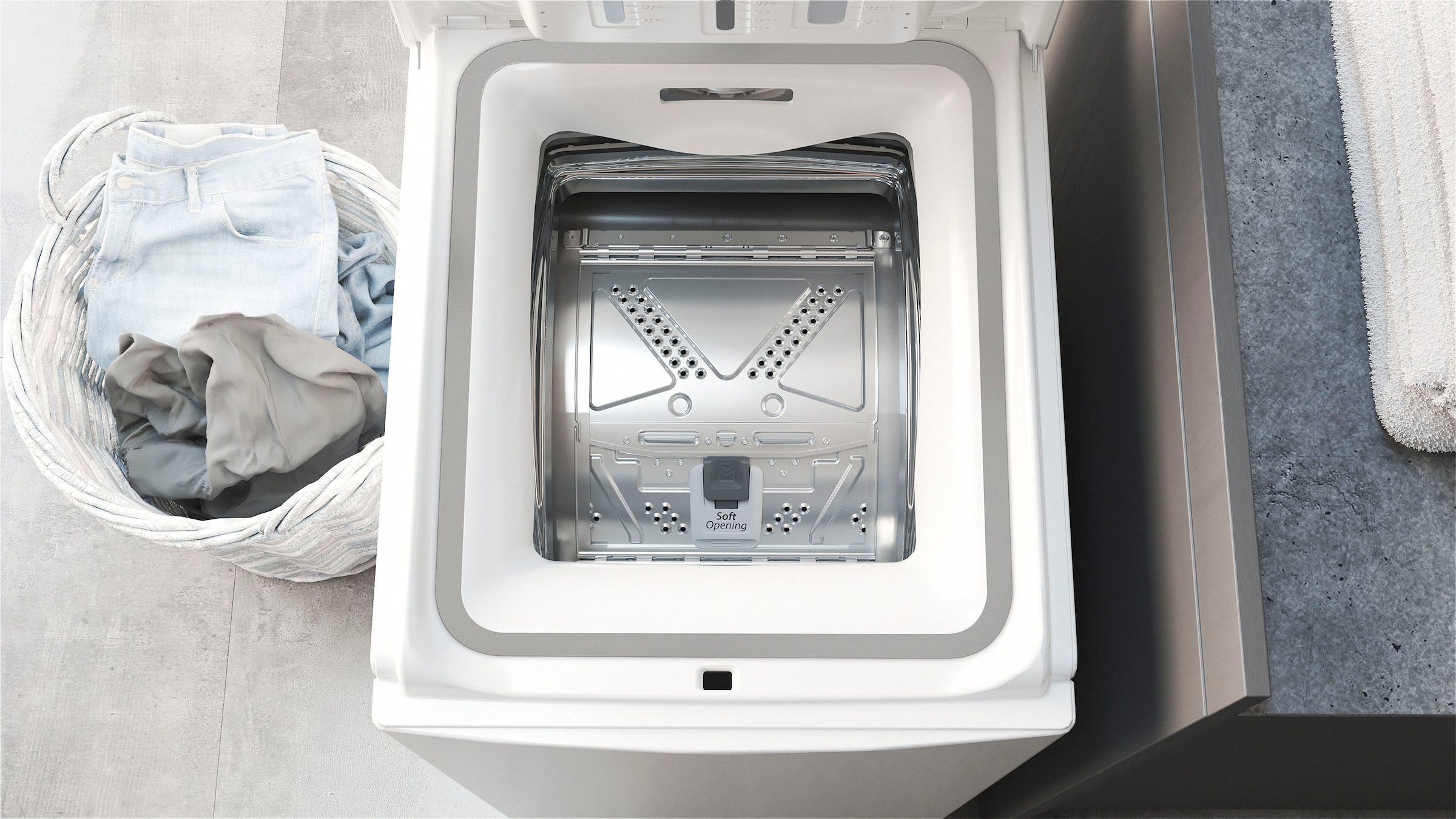 BAUKNECHT Waschmaschine Toplader »WAT Eco 712 B3«, WAT Eco 712 B3, 7 kg,  1200 U/min jetzt bei OTTO