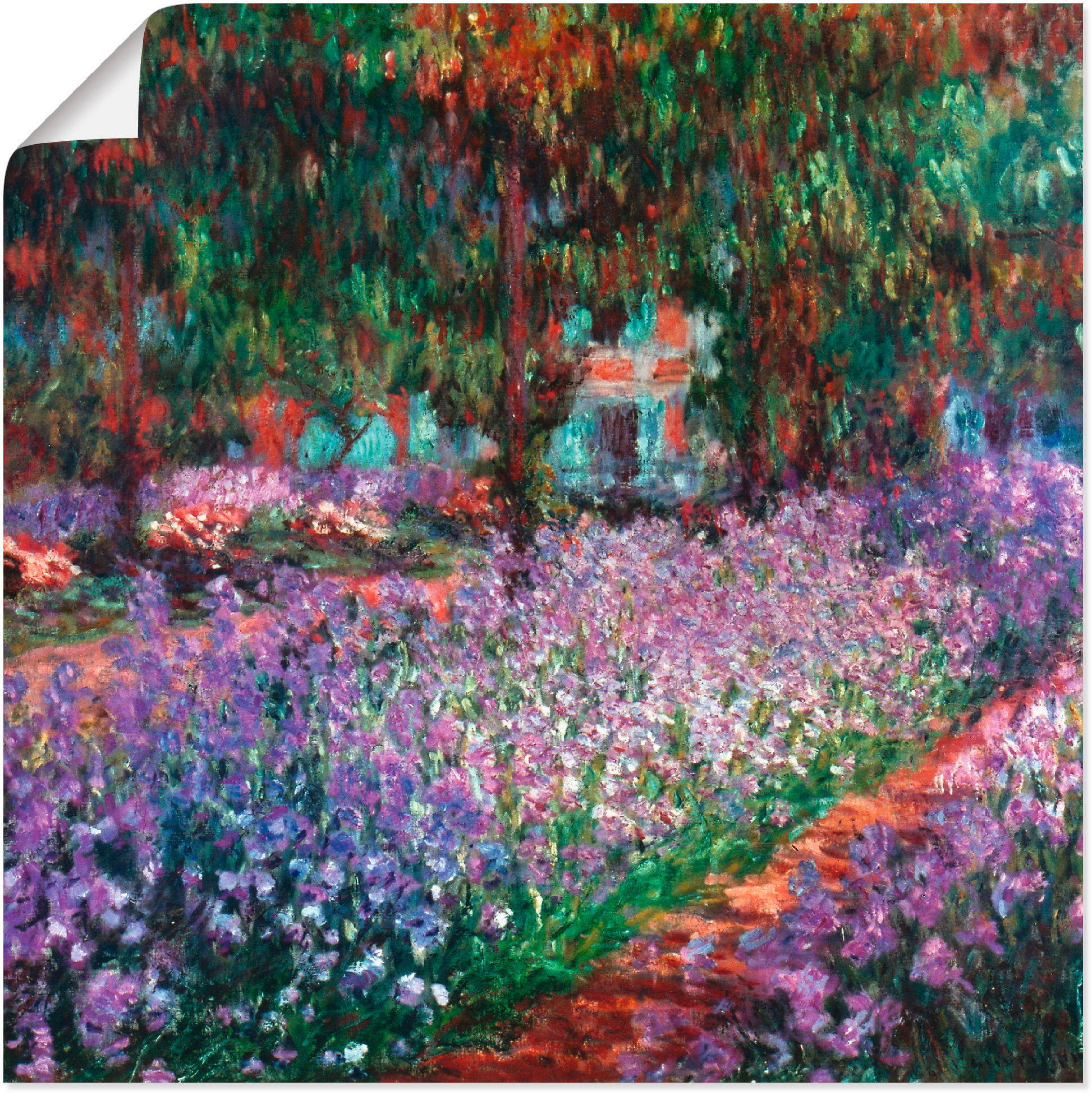 Artland Wandbild »Der Garten des Künstlers bei Giverny«, Garten, (1 St.), in vielen Größen & Produktarten - Alubild / Outdoorbild für den Außenbereich, Leinwandbild, Poster, Wandaufkleber / Wandtattoo auch für Badezimmer geeignet