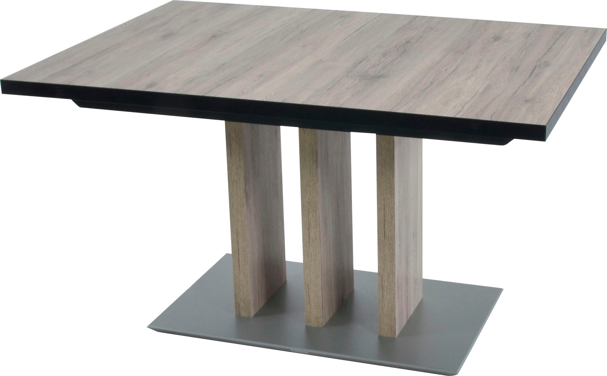 K+W Komfort & Wohnen Eckbankgruppe »Spider II« Set, 4 Stk. tlg. langer Schenkel 227cm, 2 Freischwinger, Auszugstisch in Breite 130 cm