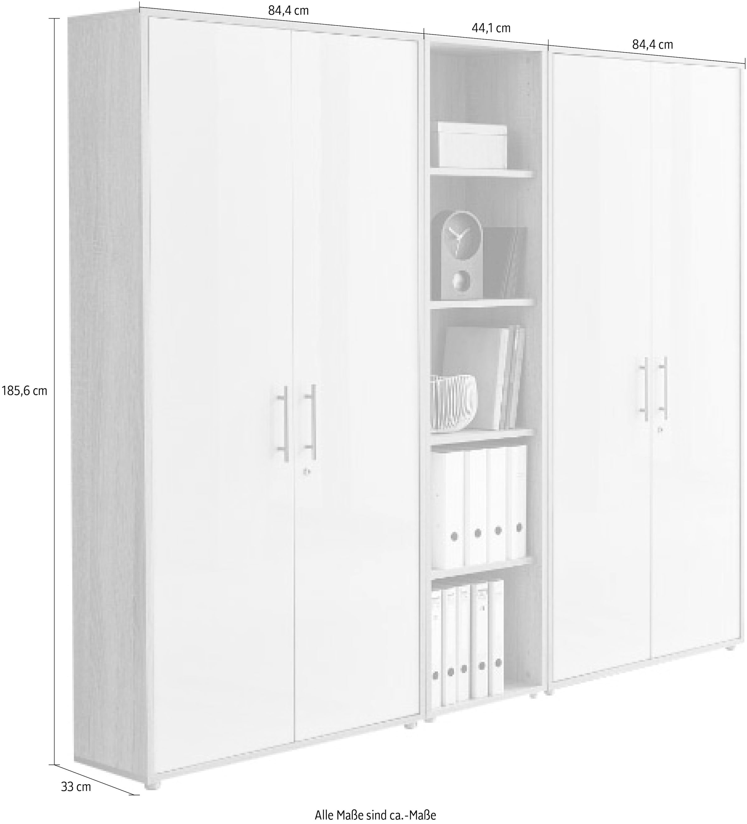 BMG Möbel Schrank-Set »Tabor«, (Set, 3 St.)