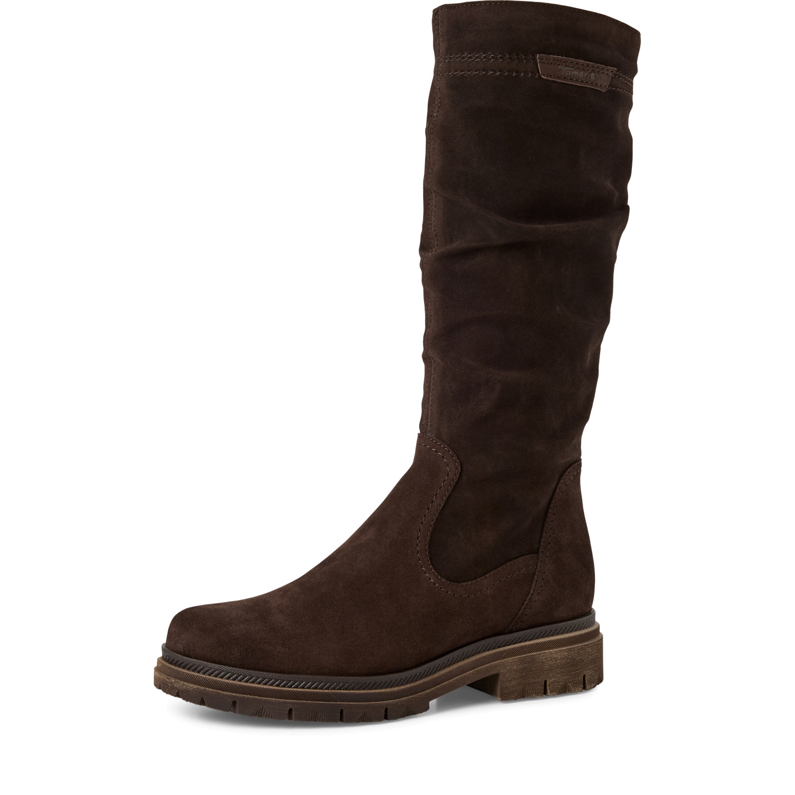 Tamaris Stiefel  , Blockabsatz, Langschaftstiefel mit slouchy Falten am Schaft