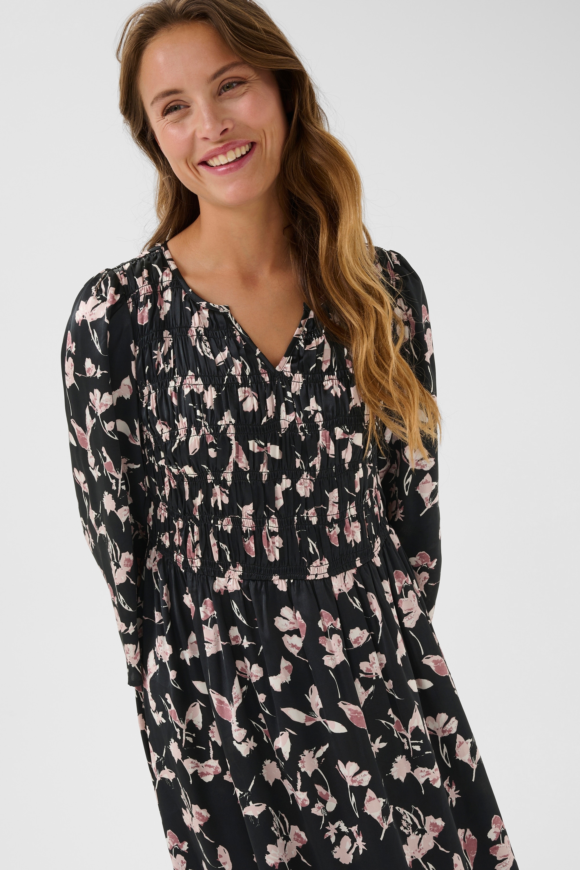 KAFFE Midikleid »Kleid KAmagda«