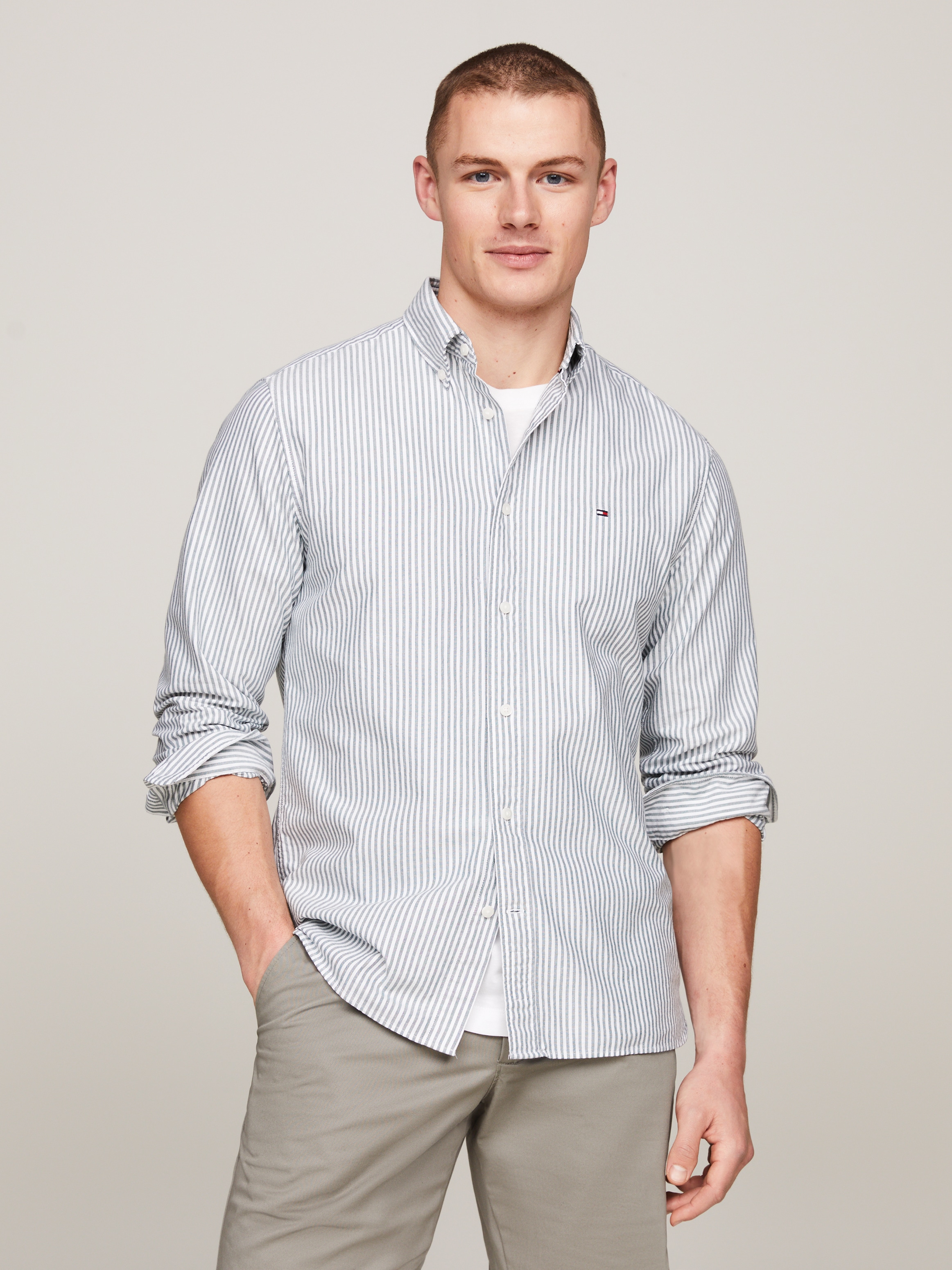 Tommy Hilfiger Langarmhemd »HERITAGE OXFORD STRIPE RF SHIRT«