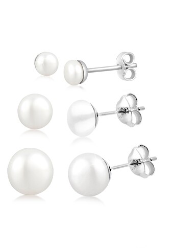 Elli Perlenohrringe »Basic Set Perlen Süßwasserzuchtperlen 925 Silber« kaufen