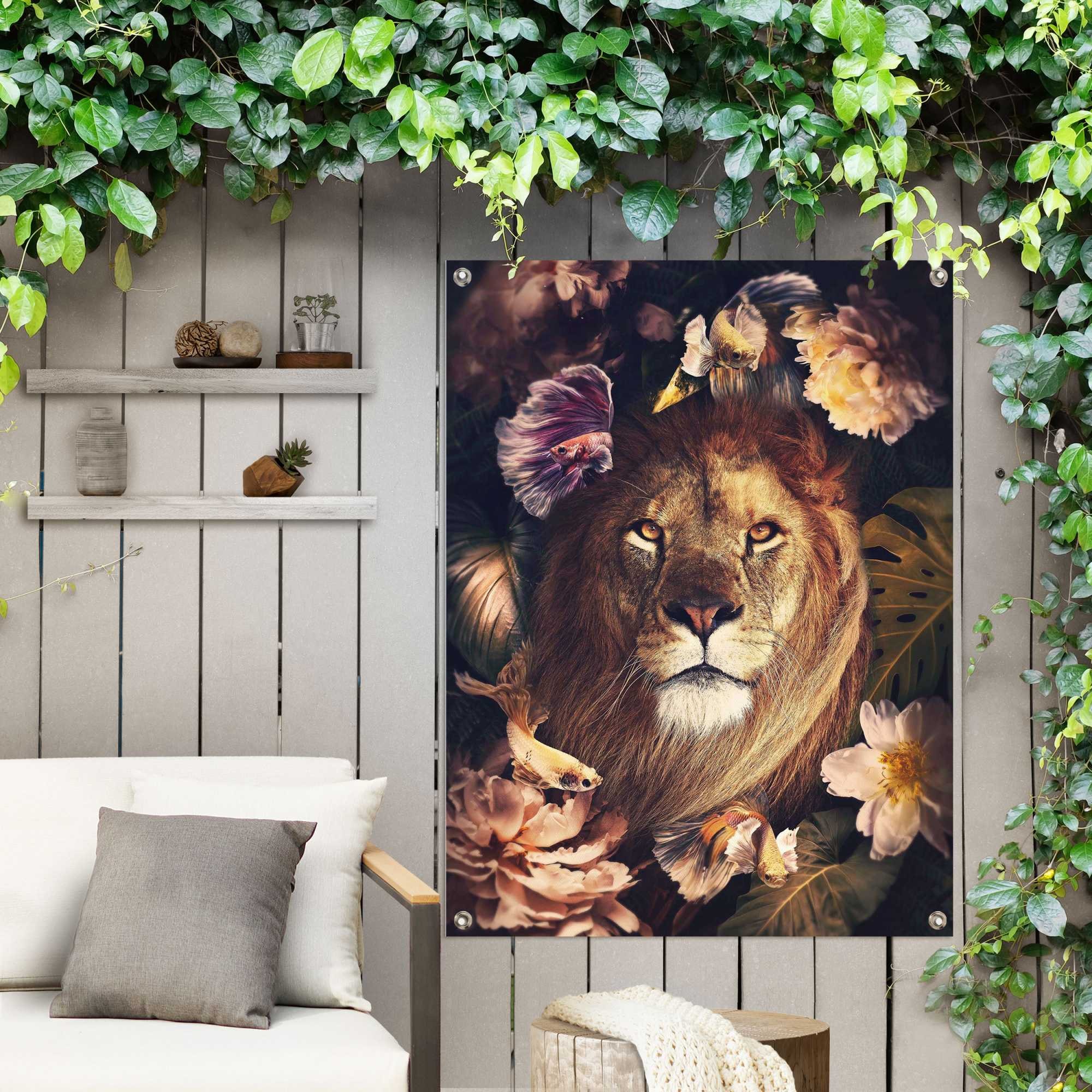Reinders! Poster »Dschungel-Löwe«, Outdoor für Garten oder Balkon