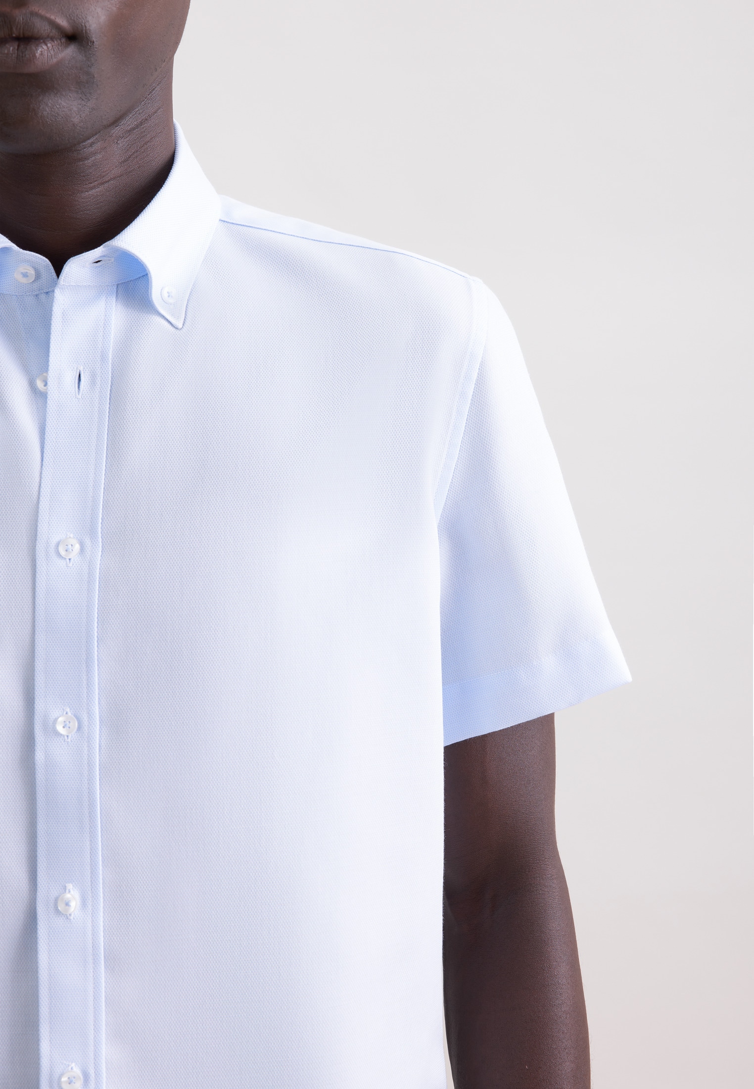 seidensticker Businesshemd »Schwarze Rose« Slim 1/2 Button-Down-Kragen Struktur