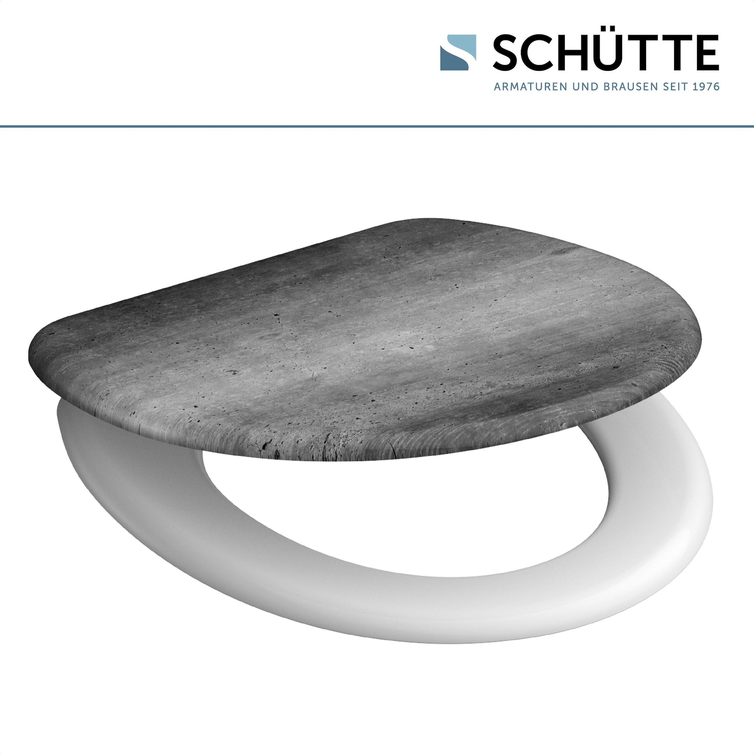 Schütte WC-Sitz »Industrial Grey«, Duroplast, mit Absenkautomatik
