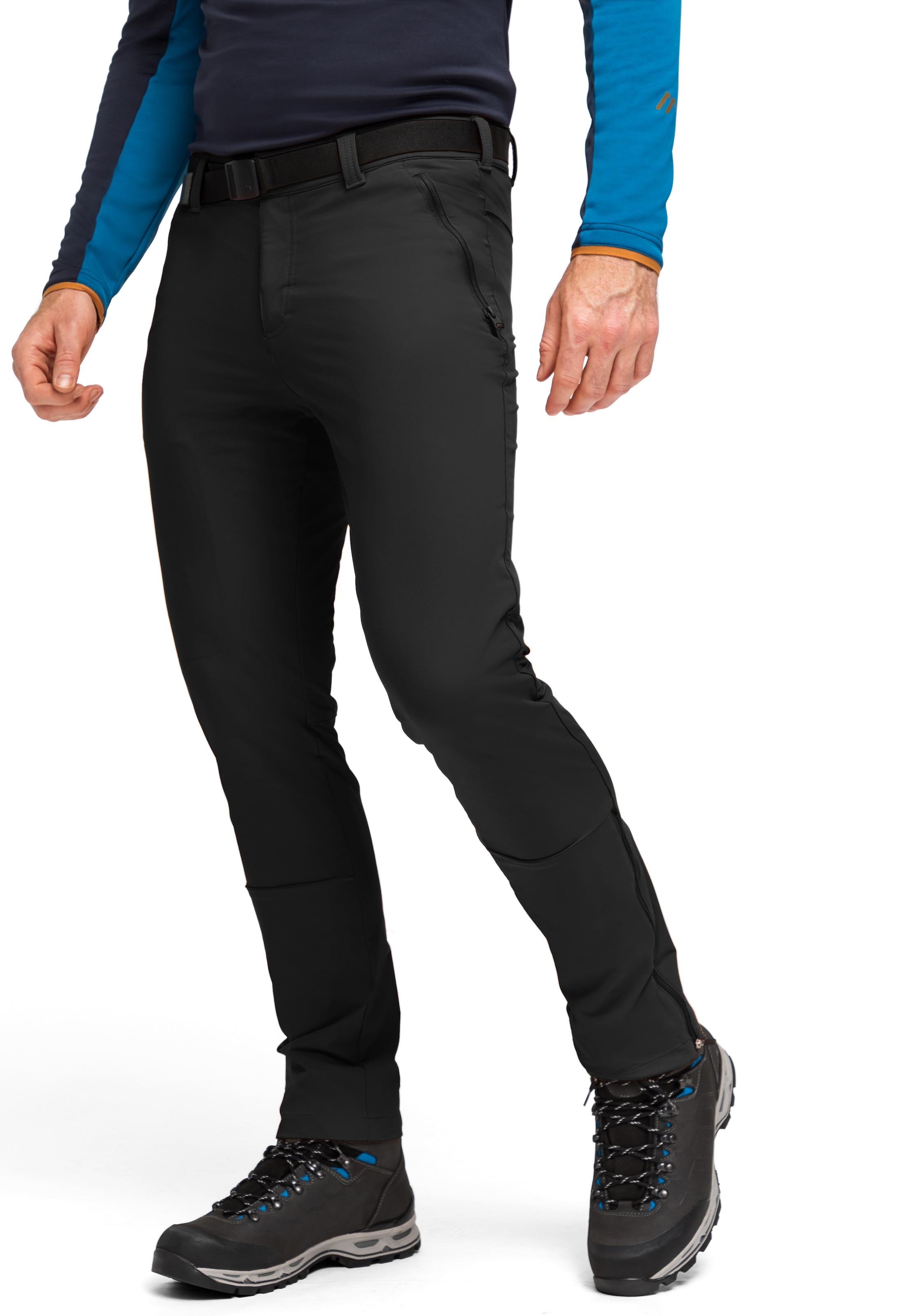 Maier Sports Funktionshose »Naturno slim«, Herren Wanderhose, elastische Trekking-Hose, 4 Taschen, Slim Fit