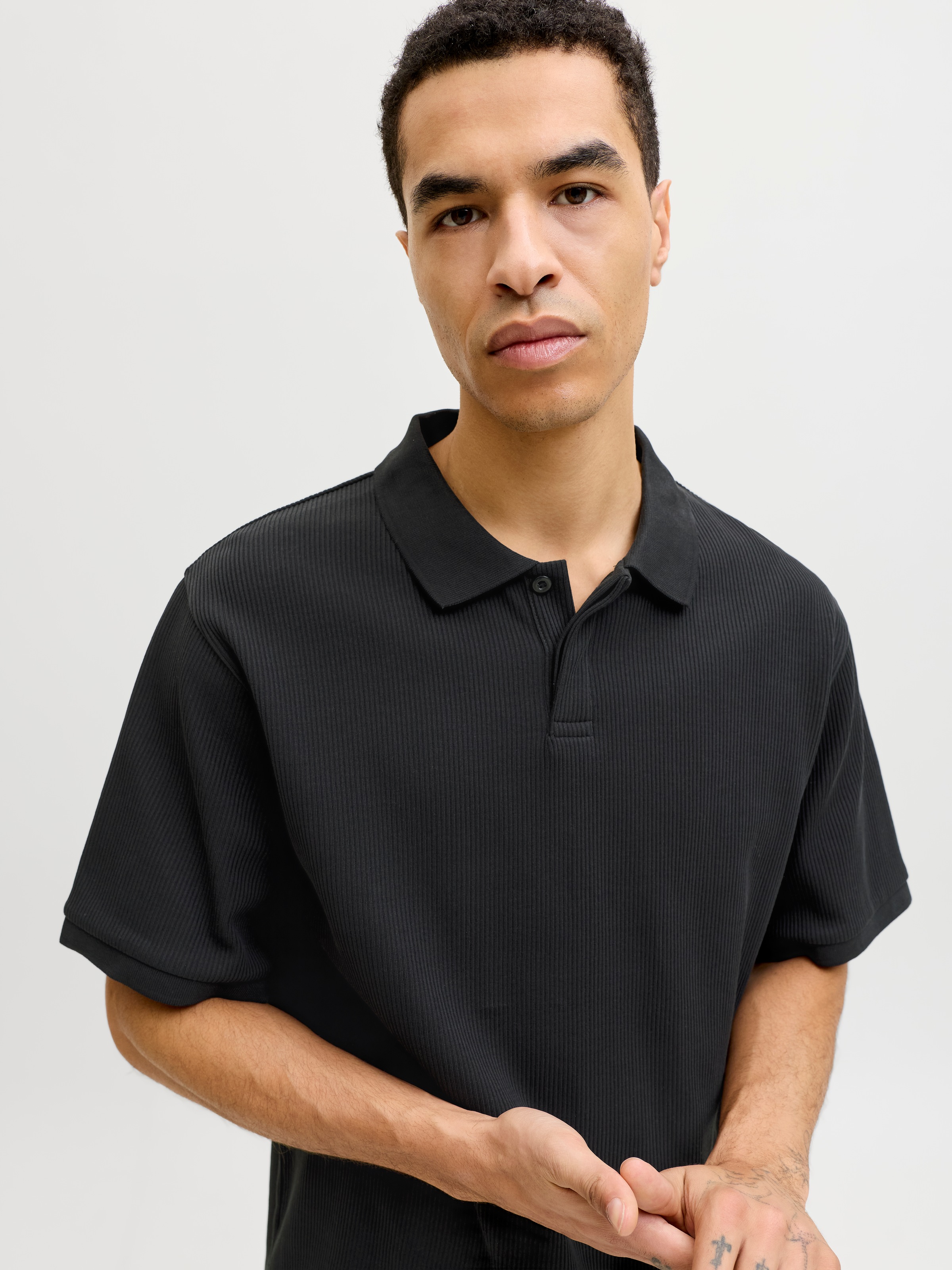 Jack & Jones Poloshirt »JJEHARRISON STRUCTURE POLO SS LN« mit Polokragen