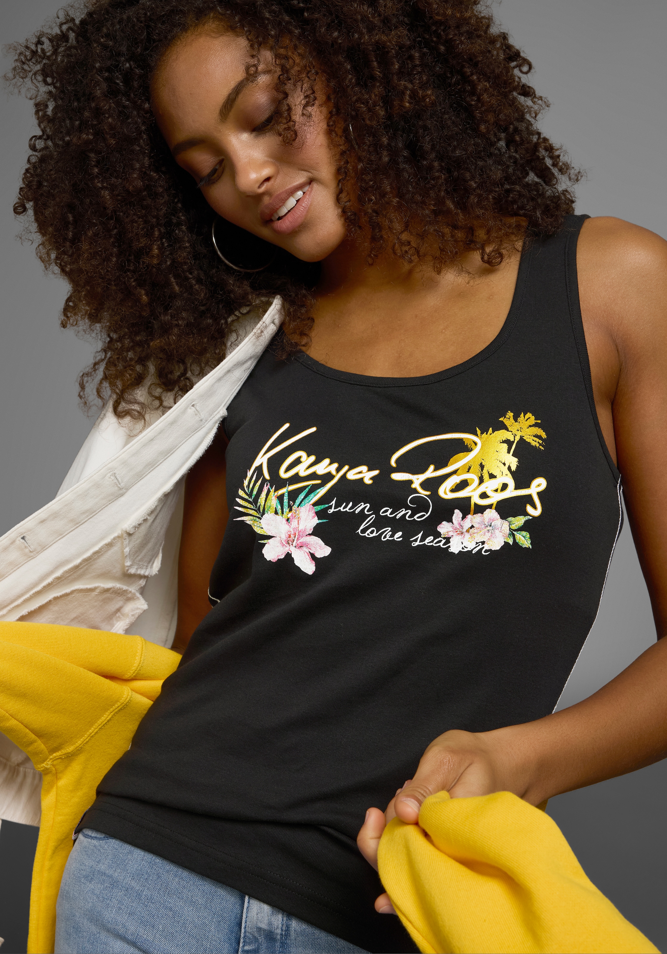 KangaROOS Tanktop, mit femininem Frontdruck