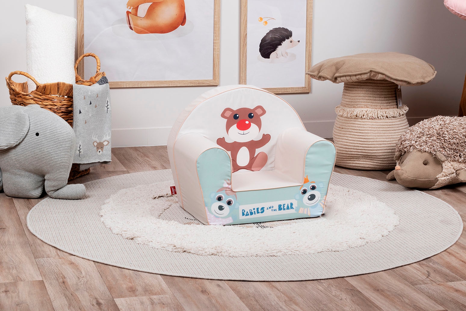 Knorrtoys® Sessel »Babies and the bear«, für Kinder; Made in Europe