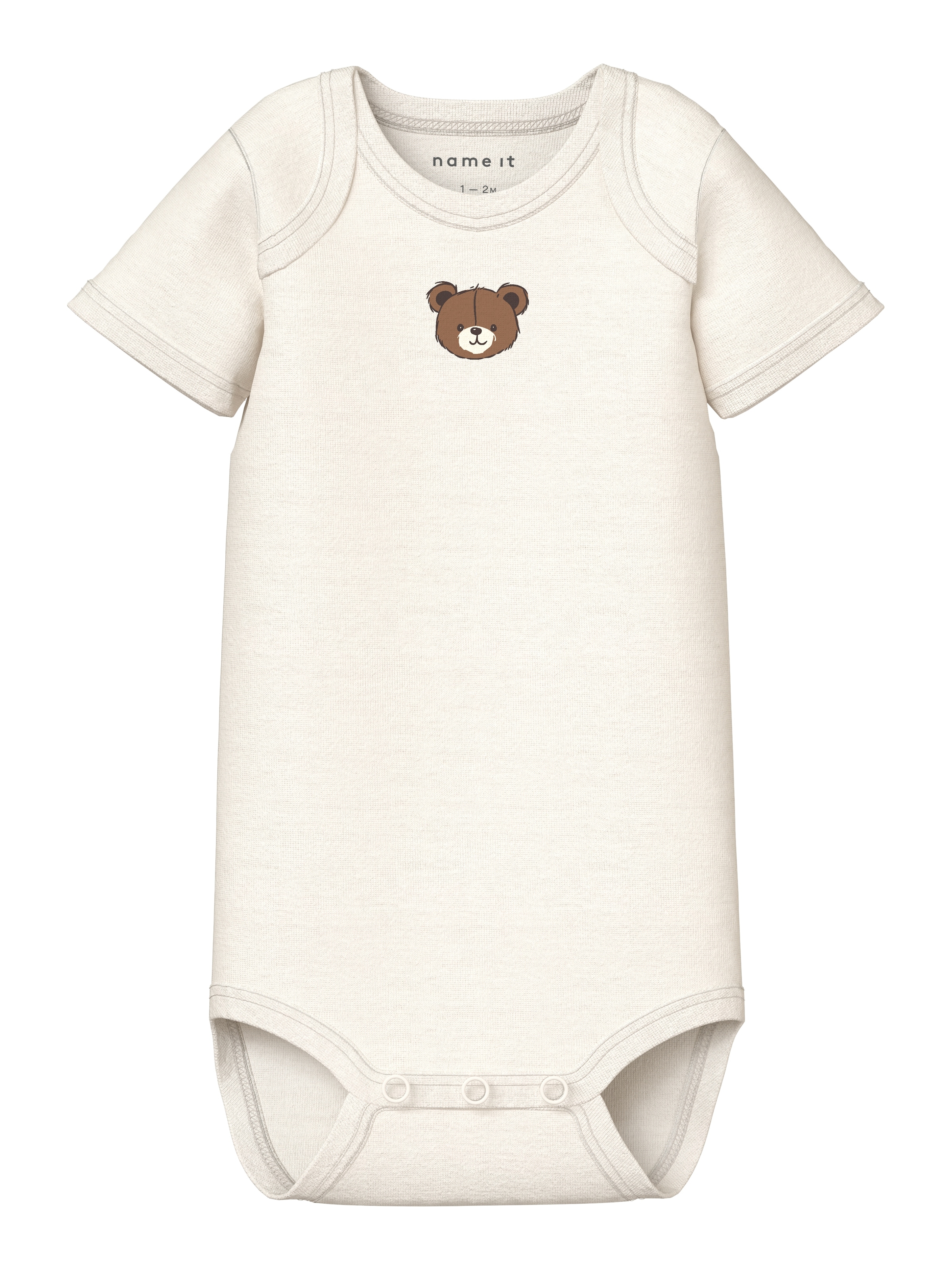 Name It Kurzarmbody »NBNBODY 3P SS PUMICE BEAR NOOS« Packung, 3 tlg.