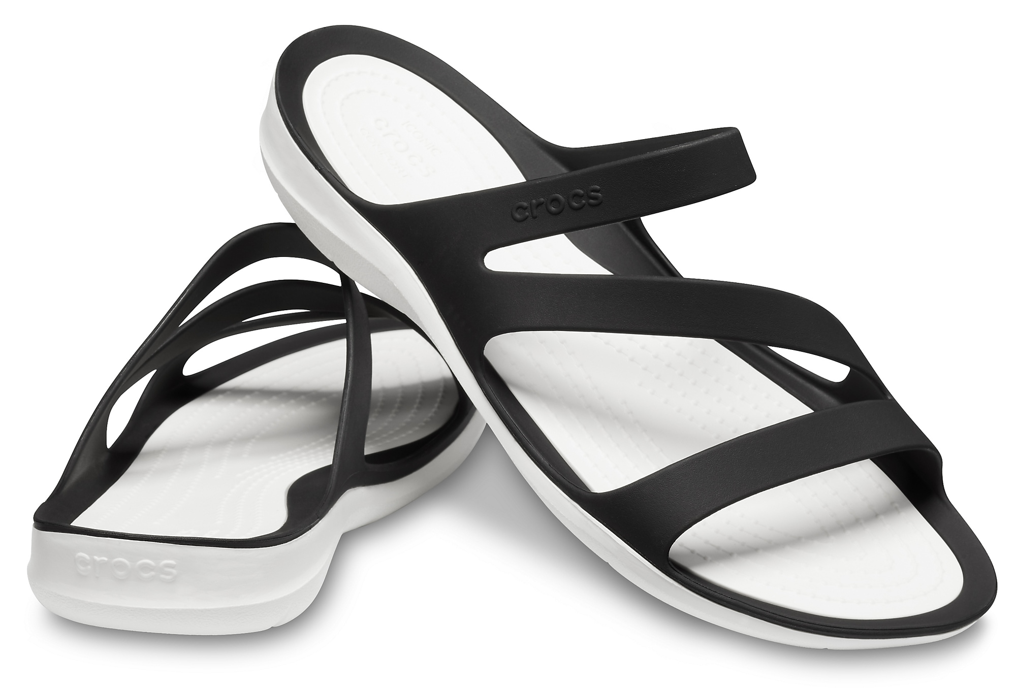 Crocs Badepantolette »Swiftwater Sandal«, Sommerschuh, Badeschuh, Poolslides, genoppte Innensohle