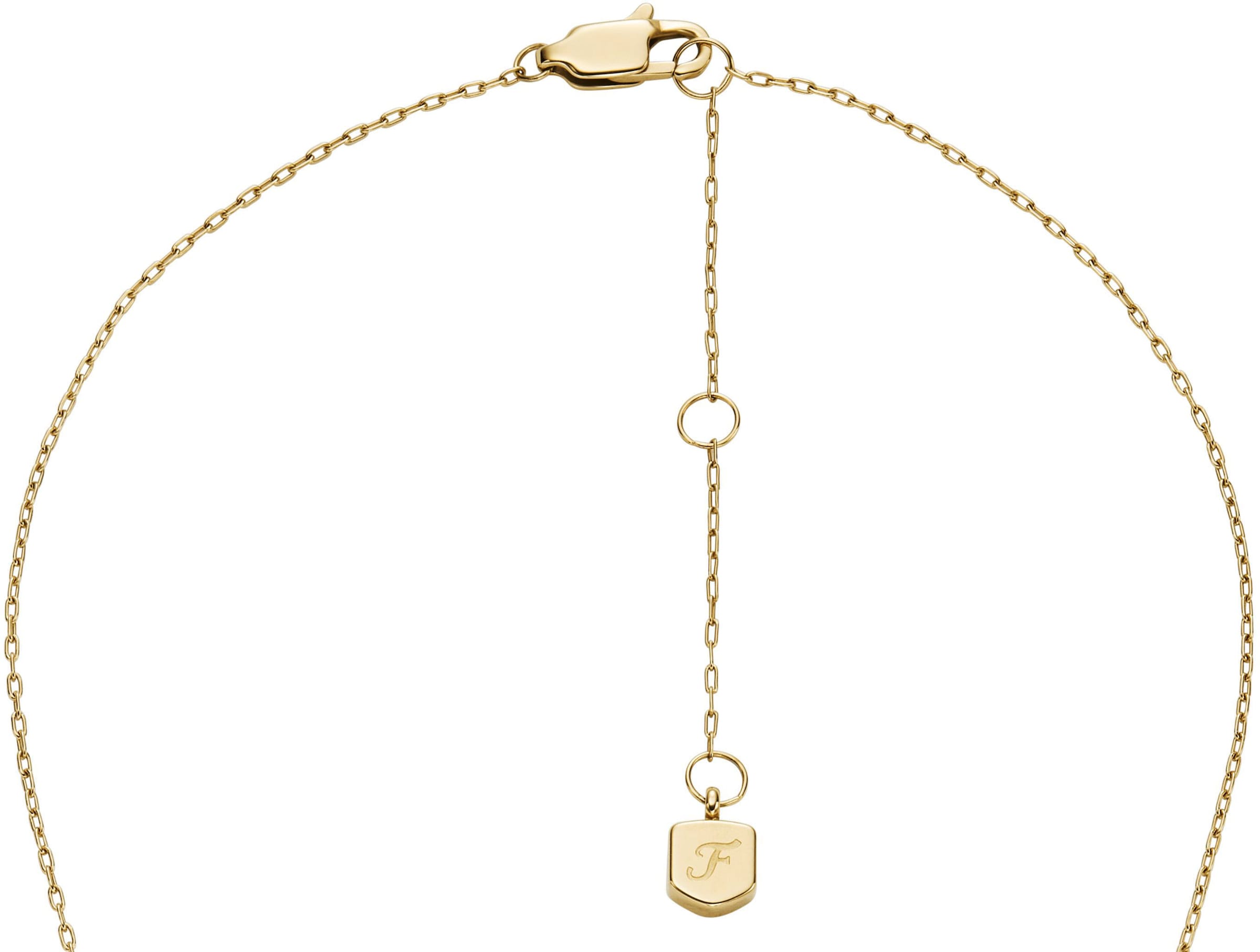 Fossil Ohrring und Ketten Set »Schmuckset Mulitpack Schmuck Geschenk Edelstahl Jewelry, JF04815SET«, (Set, 3 tlg.), mit Glassteinen