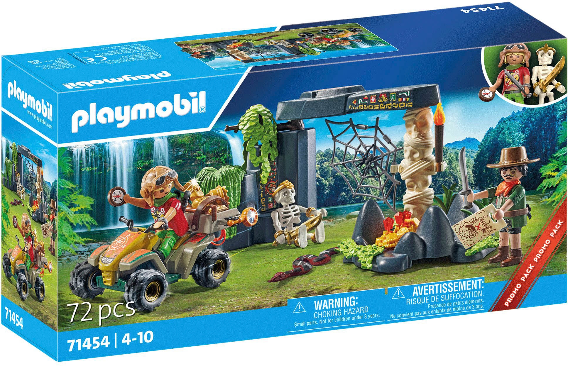 Playmobil® Konstruktions-Spielset »Schatzsuche im Dschungel (71454)«, (72 St.), Made in Europe