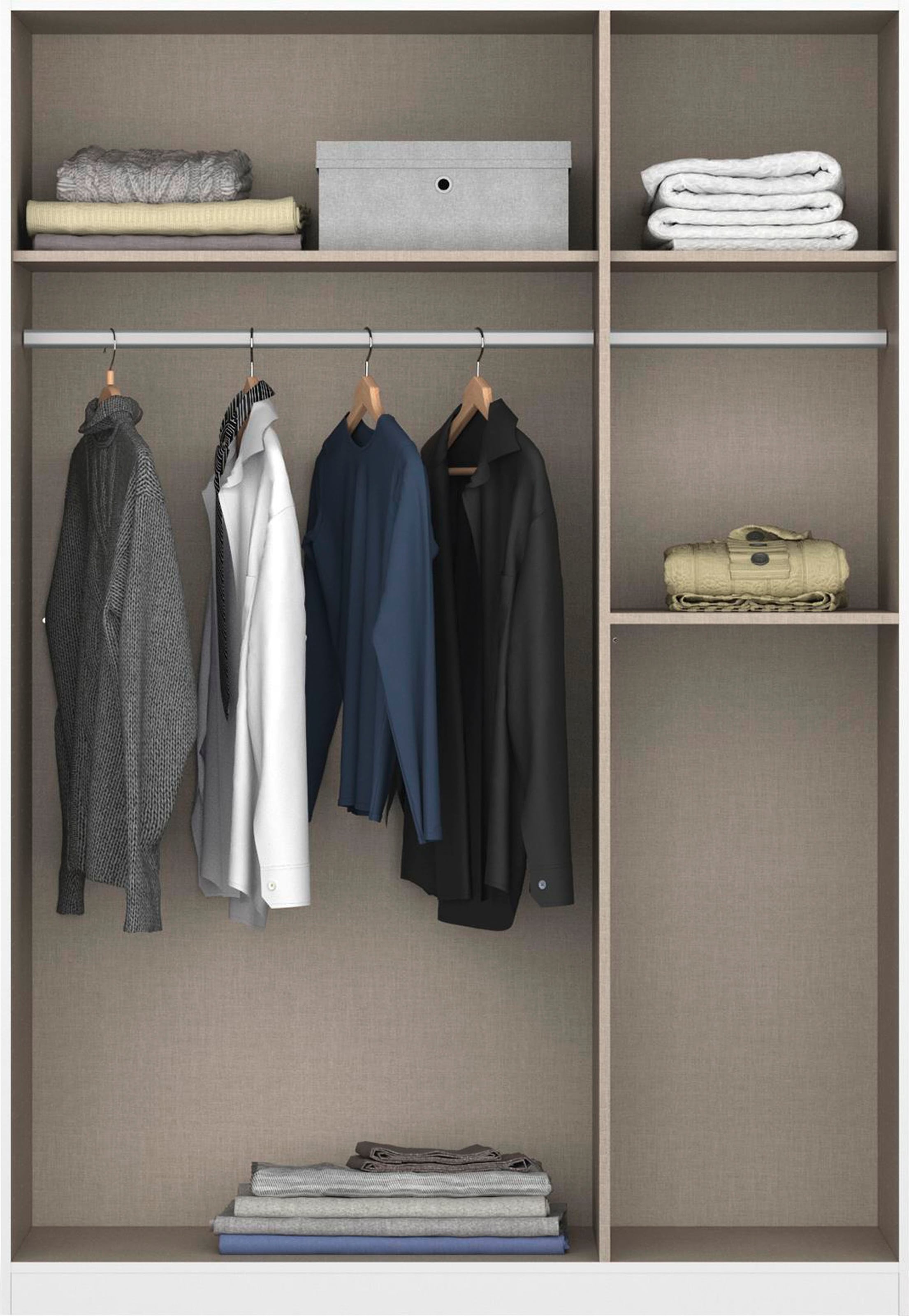 rauch Drehtürenschrank »Kleiderschrank Schrank Garderobe Wäscheschrank Ankleide ONTARIO« Breiten 136/181 cm, 