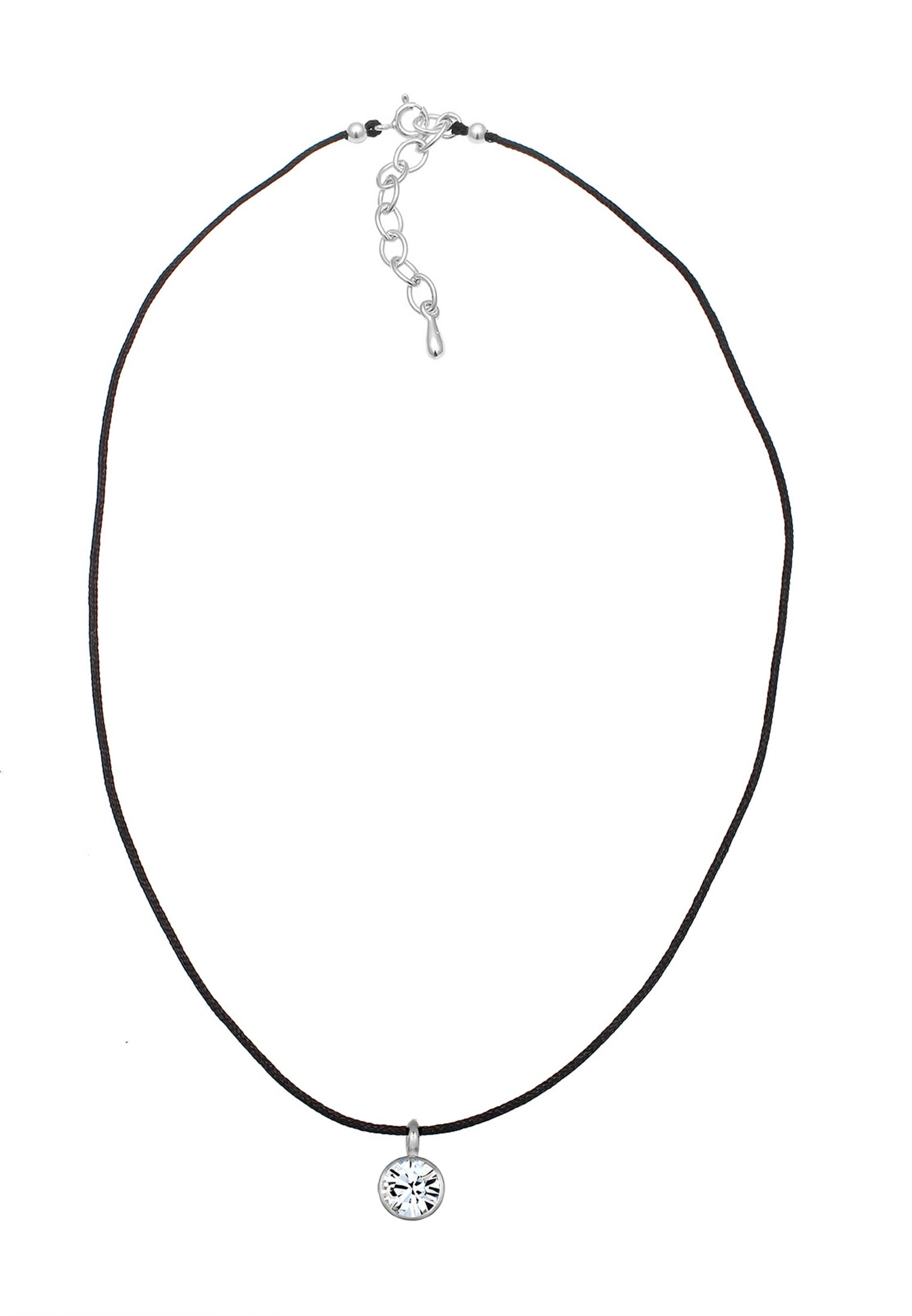 Elli Choker »Halskette Basic Choker Kristalle 925 Silber«