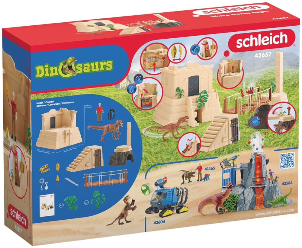 Schleich® Spielwelt »DINOSAURS,  Dino Tempel-Eroberung (42657)«