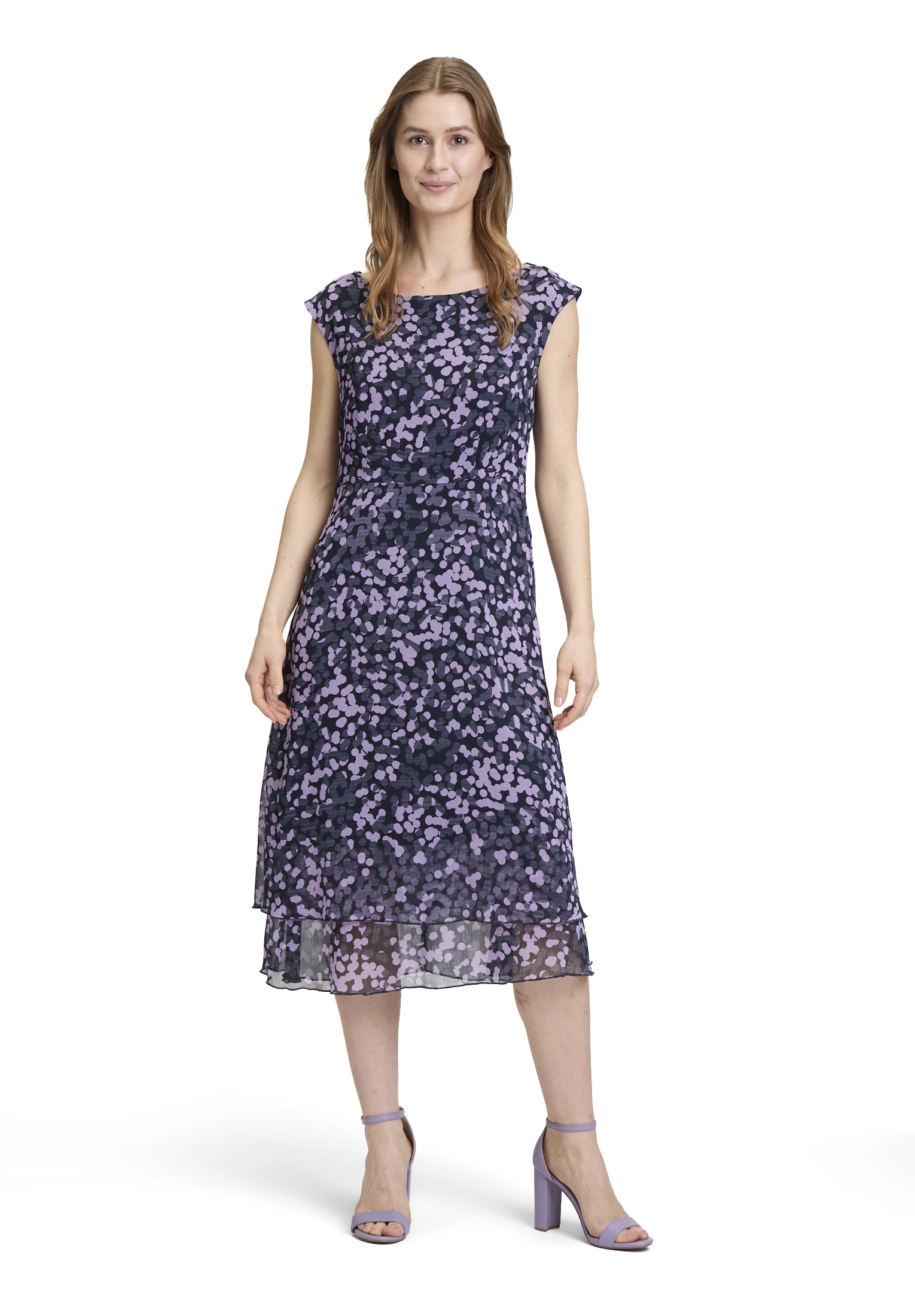 Betty&Co Midikleid »Midikleid mit Stufen«