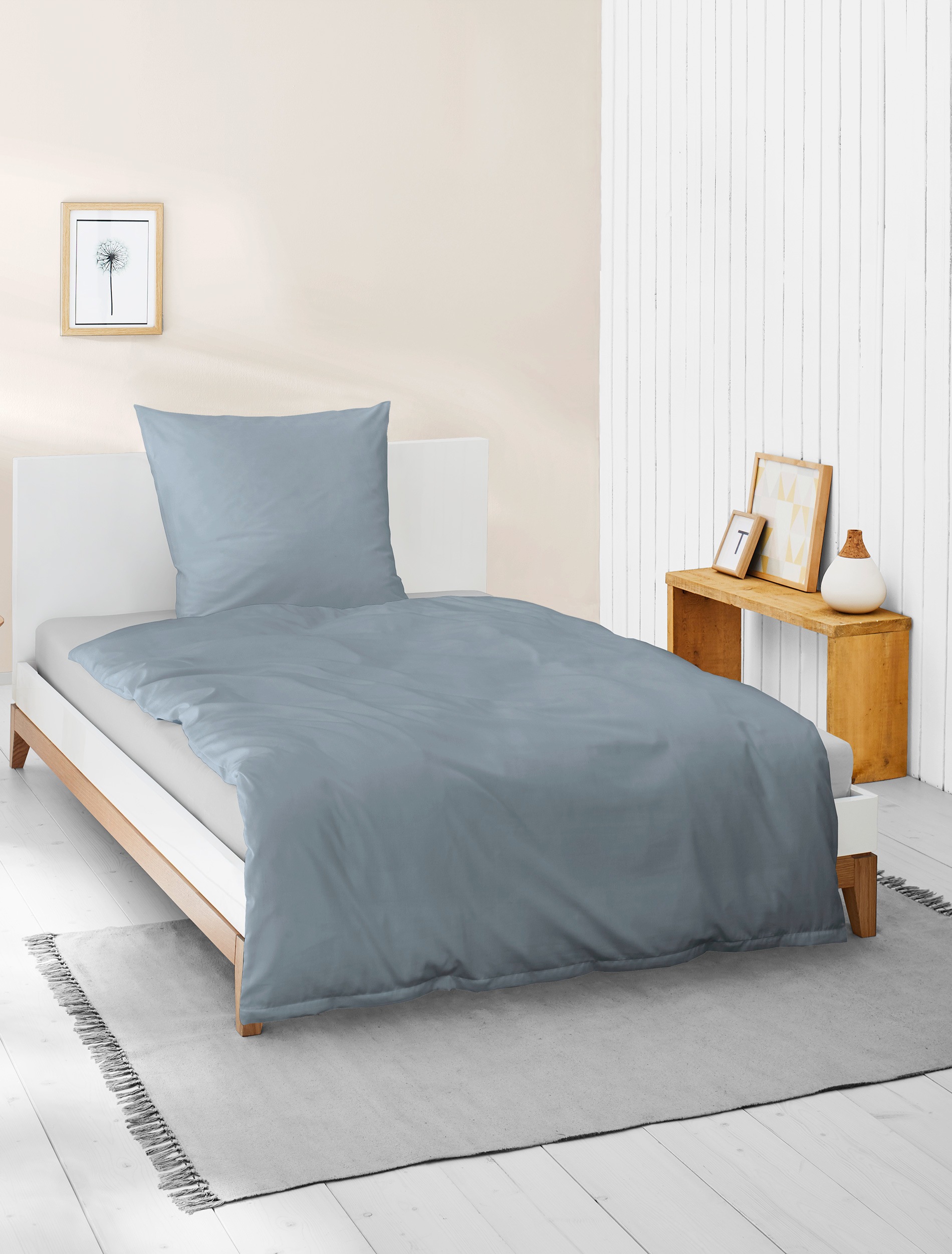 BIERBAUM Bettwäsche »Elegant uni«, Mako-Satin, 100 % Baumwolle, Uni, pflegeleicht
