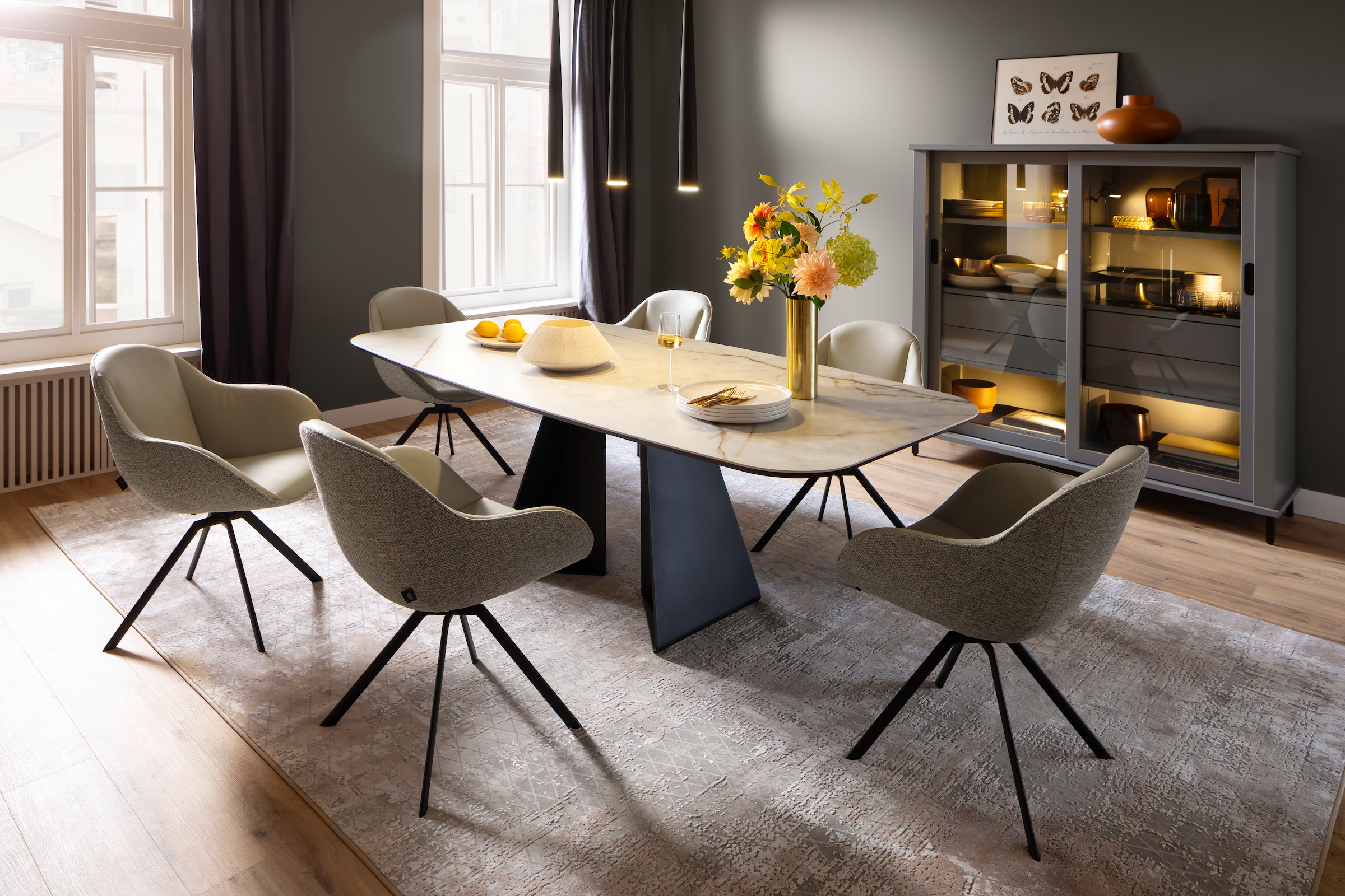 SCHÖNER WOHNEN-Kollektion Teppich »Vision 211« rechteckig 7 mm Höhe Viskoseteppich mit Glanz, Wohnzimmer