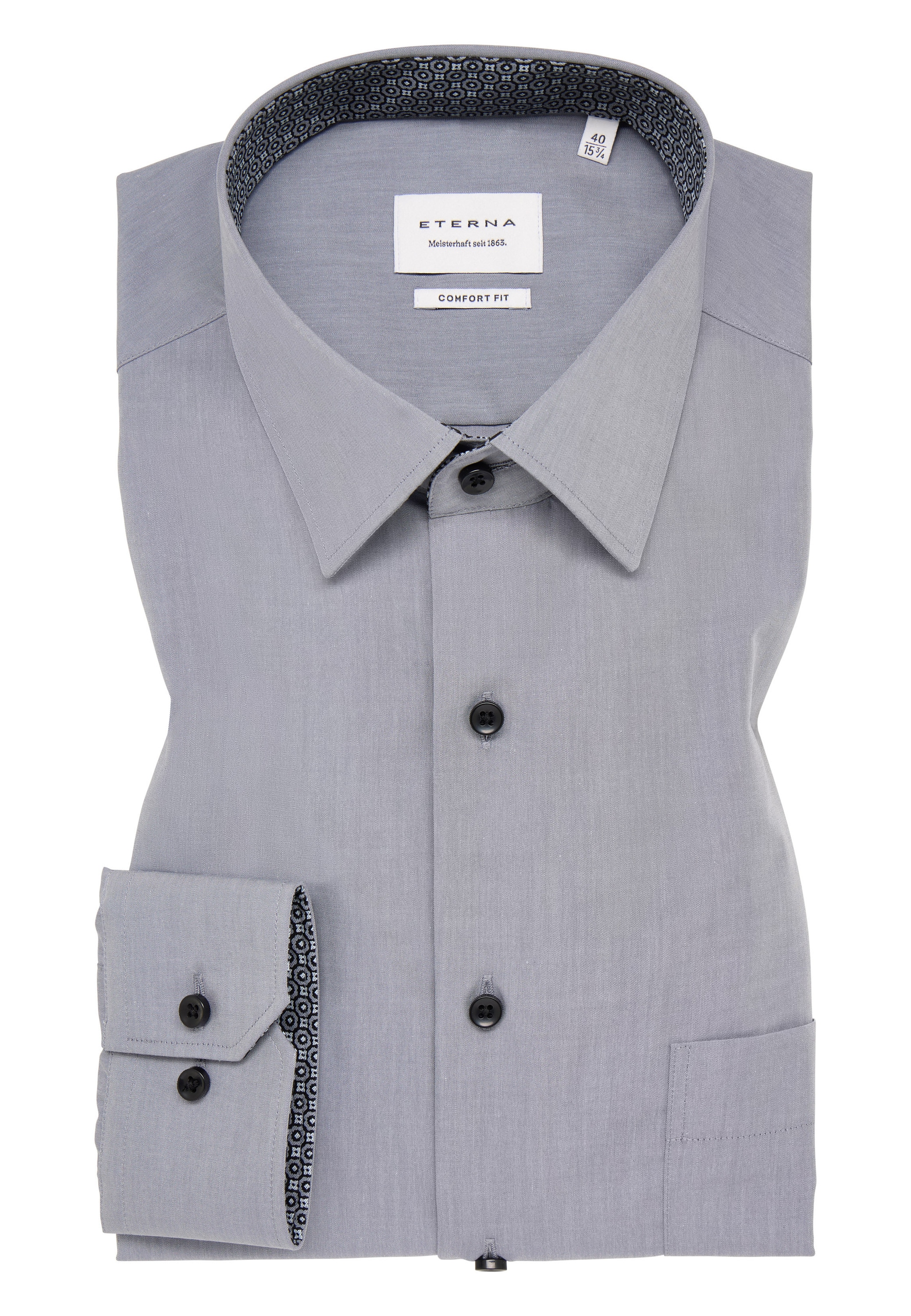 Eterna Langarmhemd »COMFORT FIT«, NON IRON (bügelfrei)