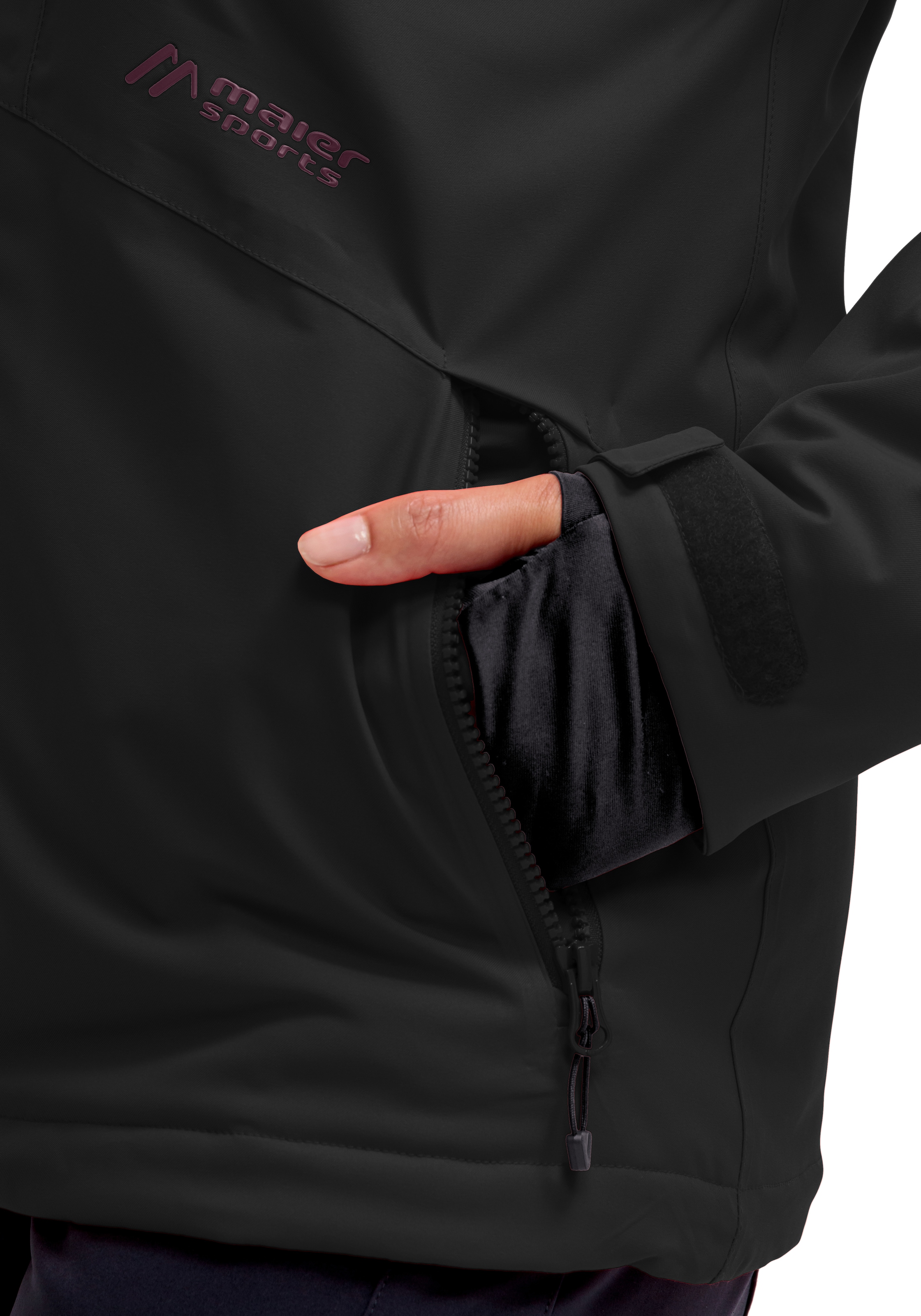Maier Sports Skijacke »Straja« Damen Winterjacke, wind/wasserdicht, 3 RV-Taschen und Kapuze