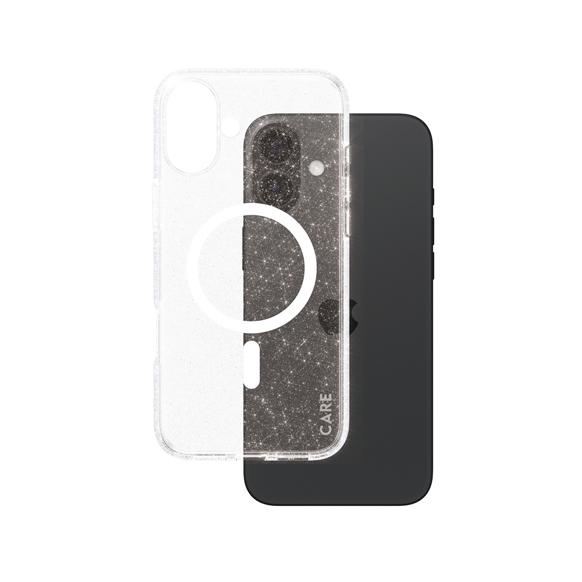 CARE by PanzerGlass Handyhülle »Star Lit Case für Apple iPhone 16 Plus«, Backcover, Schutzhülle, Handyschutzhülle, Case, Schutzcase, stoßfest