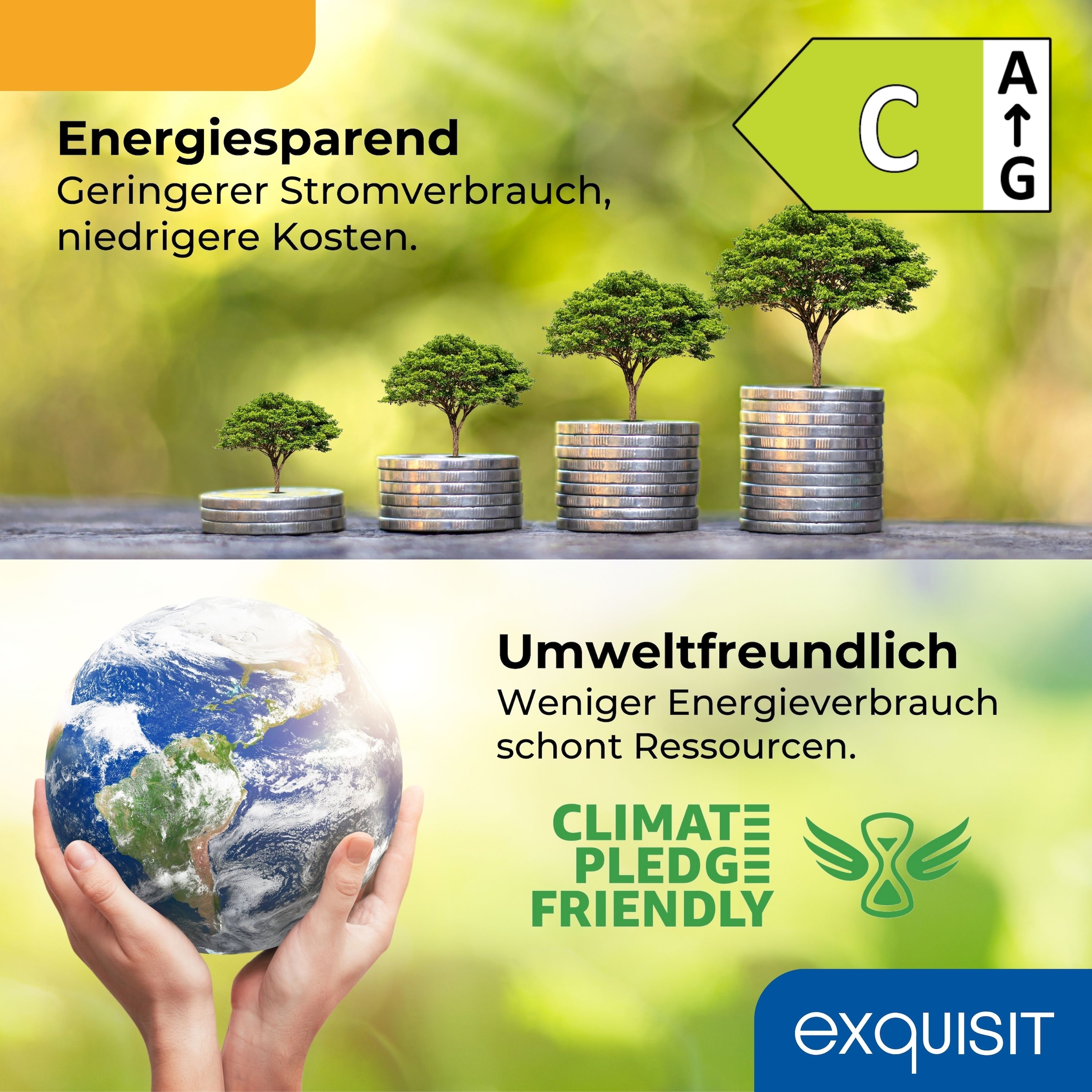 exquisit Kühlschrank KS16-V-H-010C weiss »KS16-V-H-010C weiss« 84,5 cm hoch 56 cm breit