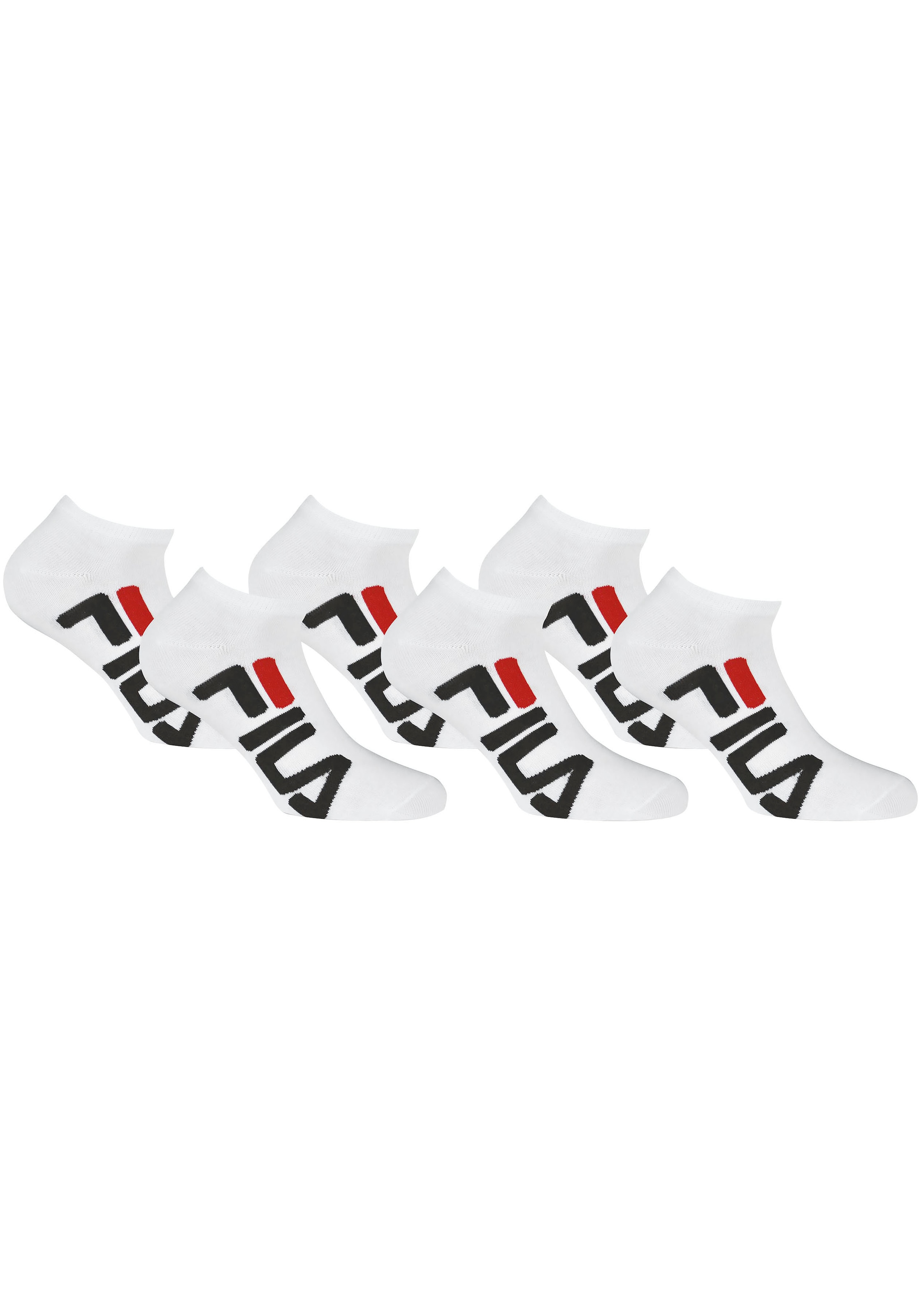 Sneakersocken, (6er Pack), Großer Markenschriftzug seitlich