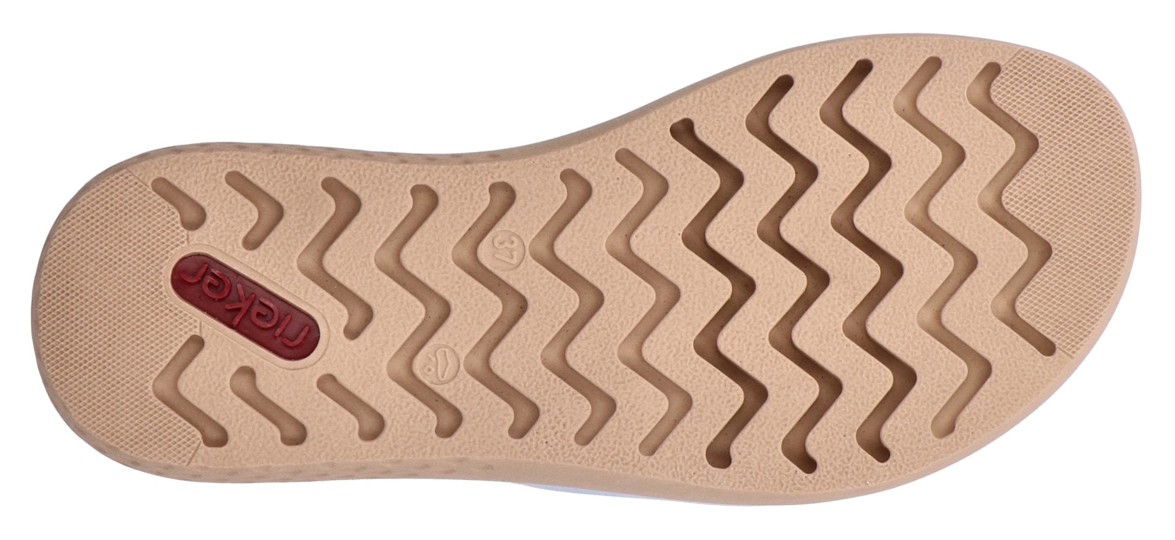 Rieker Pantolette  Sommerschuh, Hausschuh, Strandschuh mit bequemem Fußbett