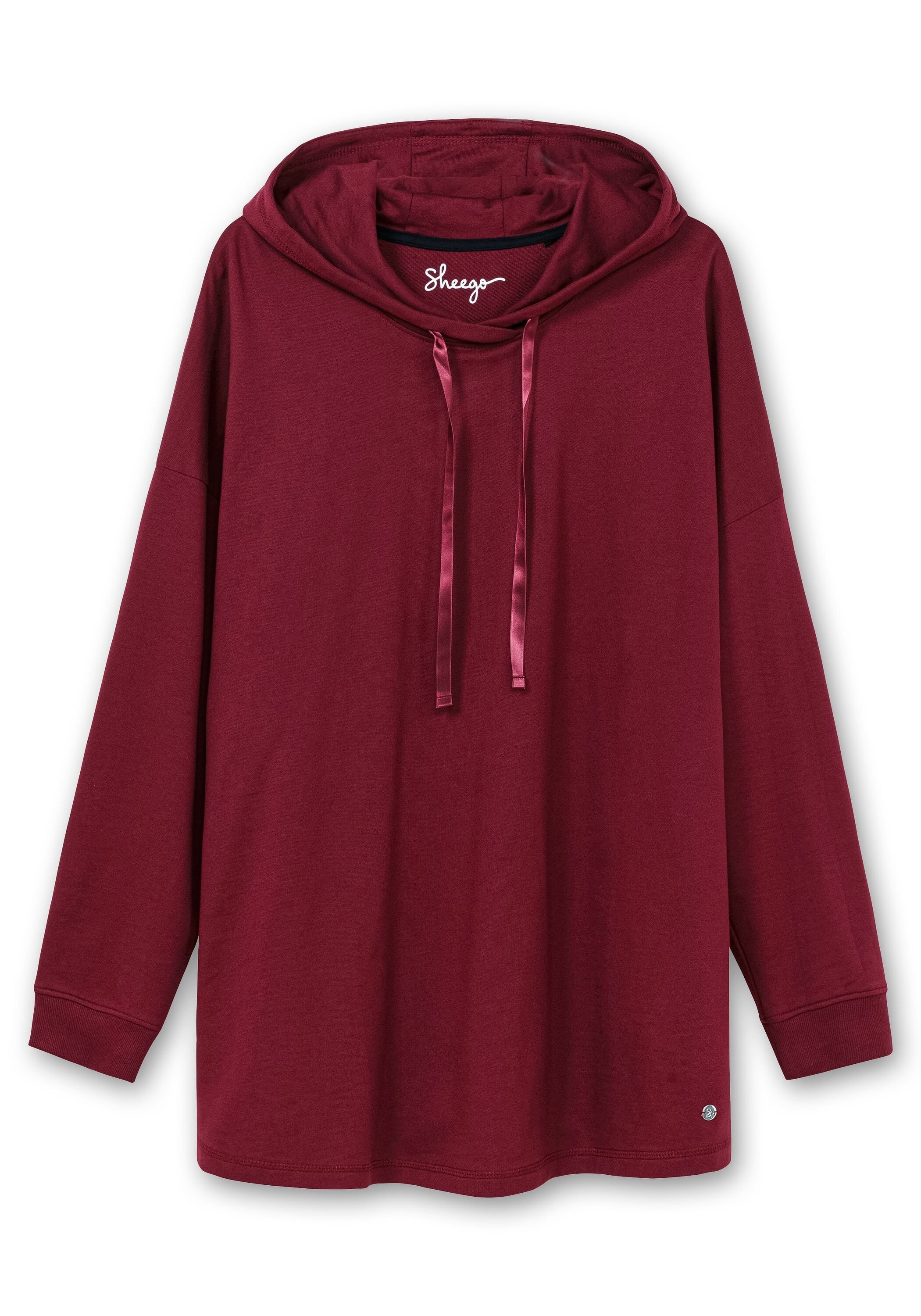 Sheego Kapuzensweatshirt »Sweatshirt mit überschnittenen Schultern«, mit überschnittenen Schultern