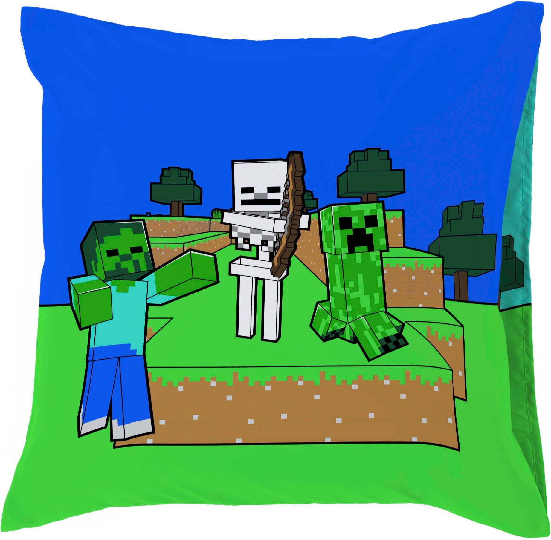 Minecraft Kinderbettwäsche »Minecraft Creative« 2 100% Baumwolle