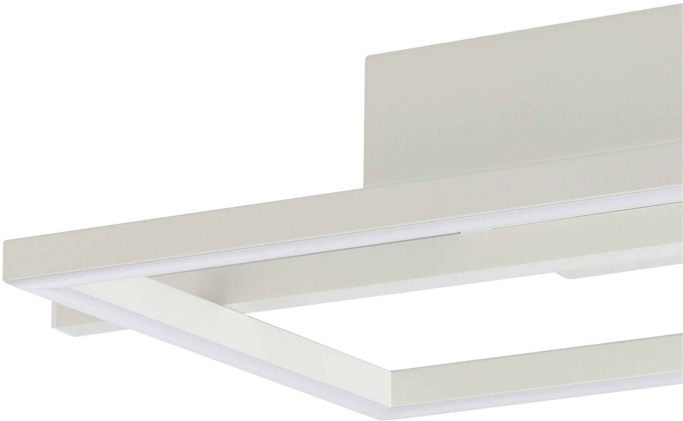 EGLO Deckenleuchte »Amandolo Deckenlampe RGB Backlight Fernbedienung inkl. geometrisch« LED-Modul 1 Stk. Kaltweiß | RGB Wand-/Deckenleuchte - L40 x B20 x H6,5 cm - weiß - 17W inkl.