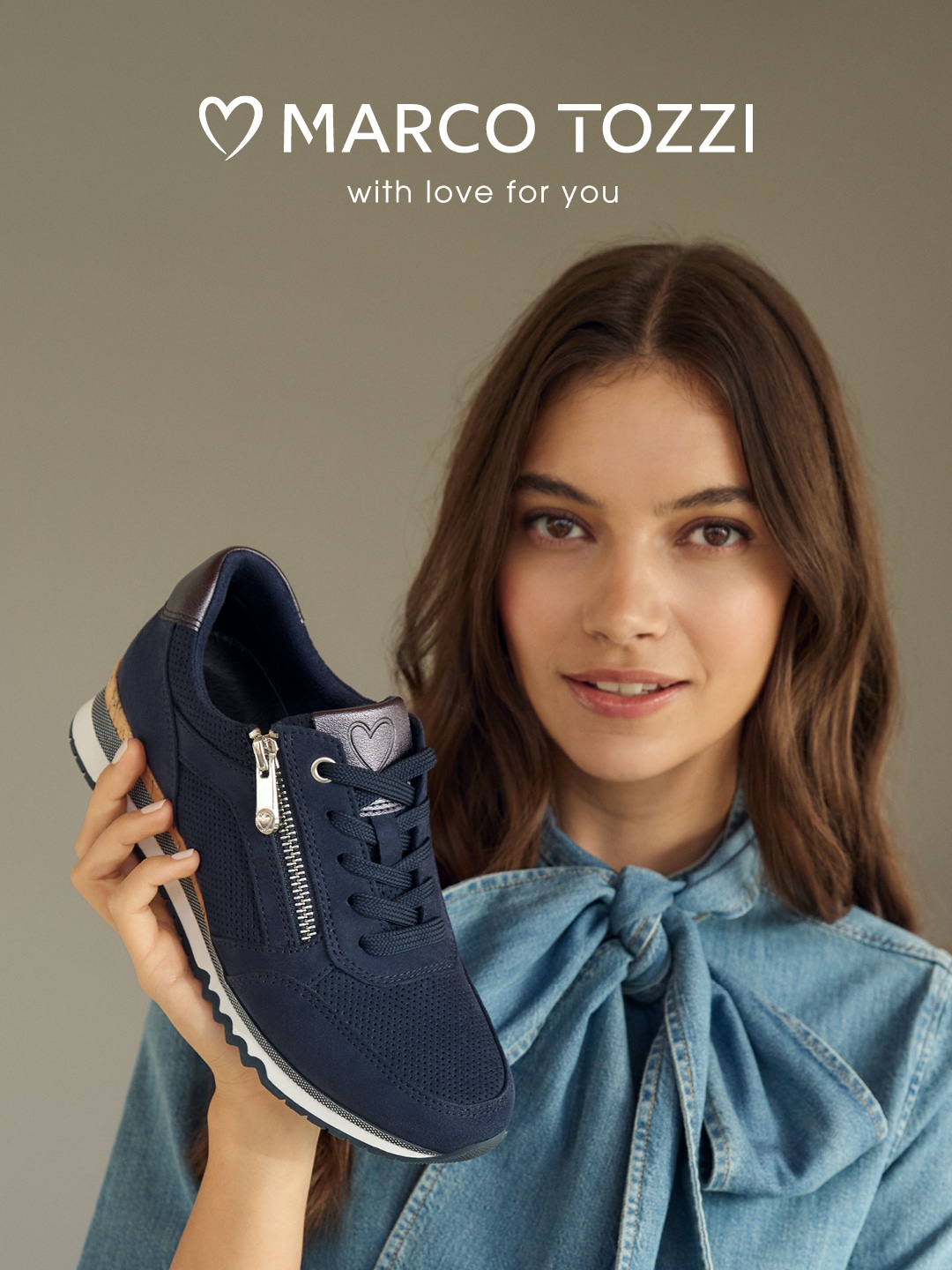 MARCO TOZZI Keilsneaker  , Freizeitschuh, Halbschuh, Schnürschuh in veganer Verarbeitung