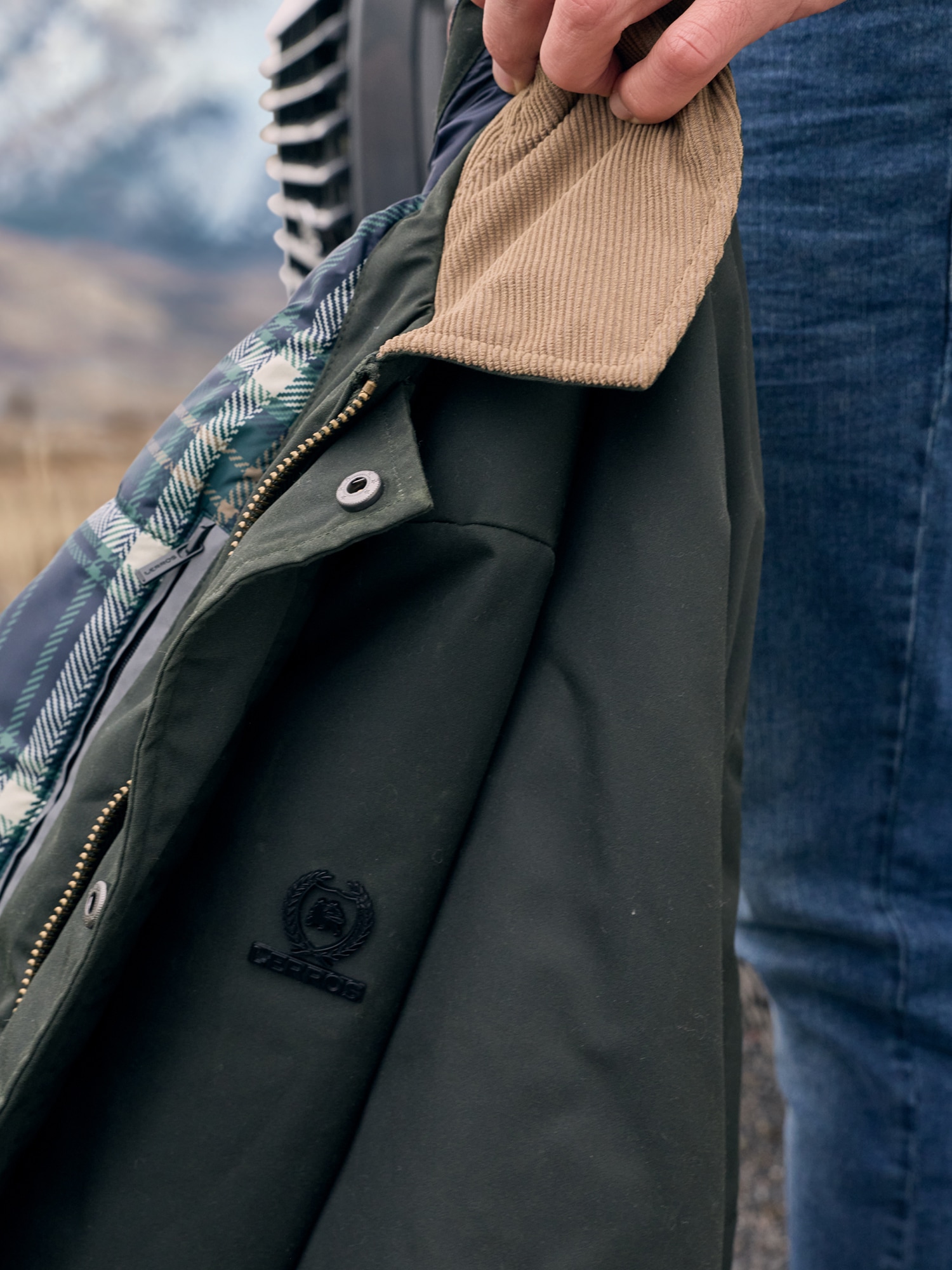 LERROS Blouson »Maskuliner Blouson aus hochwertiger, gewachster Baumwolle« ohne Kapuze
