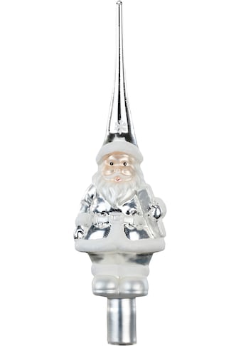 MAGIC by Inge Christbaumspitze »Frosty Silver«, (1 tlg.), Weihnachtsmann mit Geschenk,... kaufen