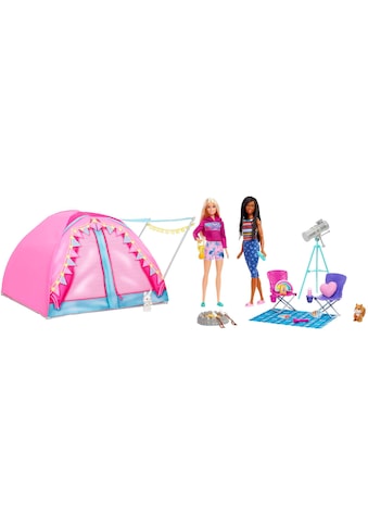 Barbie Puppen Accessoires-Set »Abenteuer zu zweit, Camping Zelt«, mit 2 Puppen & Zubehör kaufen